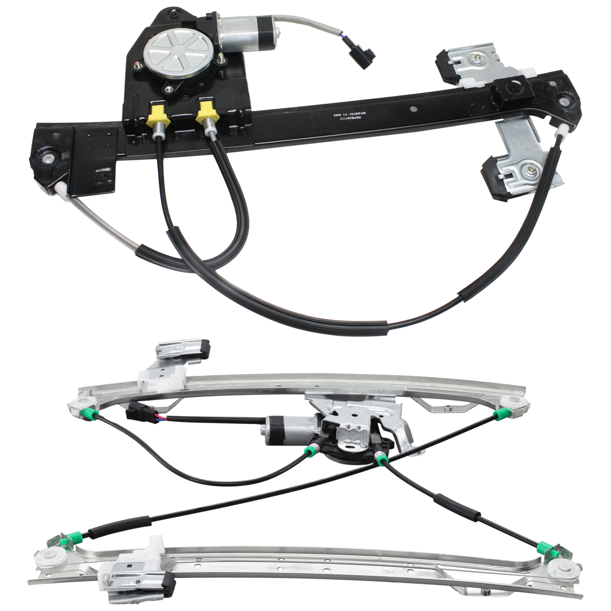 AM TRAILBLAZER 02-09 FRONT AND REAR WINDOW REGULATOR LH Power w Motor 5 Passenger SKU SET JG462908 A Partslink GM1350145 GM1550109 OEM 15893782-19331466-8193019680