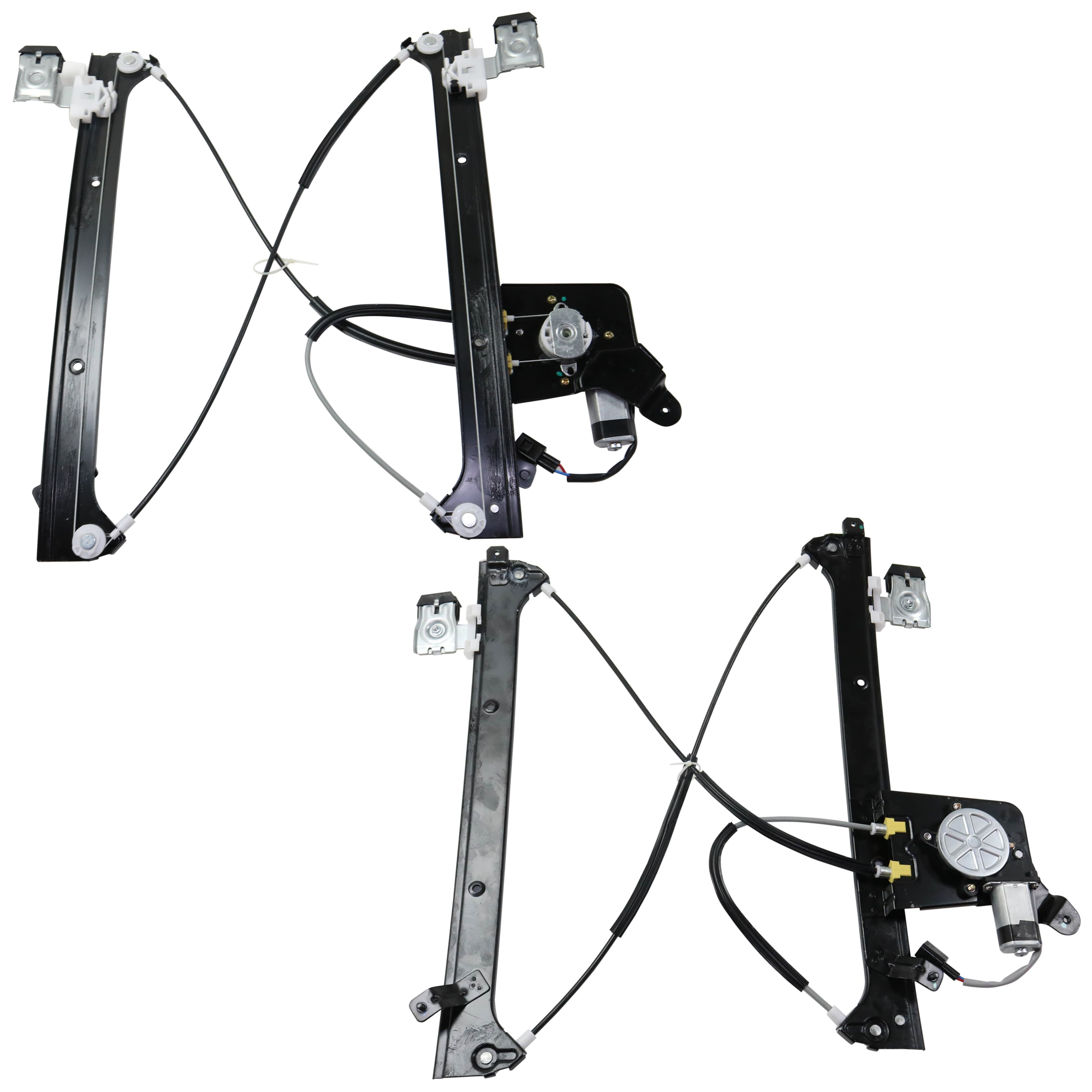 AM SUBURBAN 00-06 SILVERADO SIERRA 01-07 REAR WINDOW REGULATOR RH AND LH Pwr w Motor Crew Cab Fits 2007 Classic SKU SET JG491701 Partslink GM1550114 GM1551114 OEM 19301980-19301981