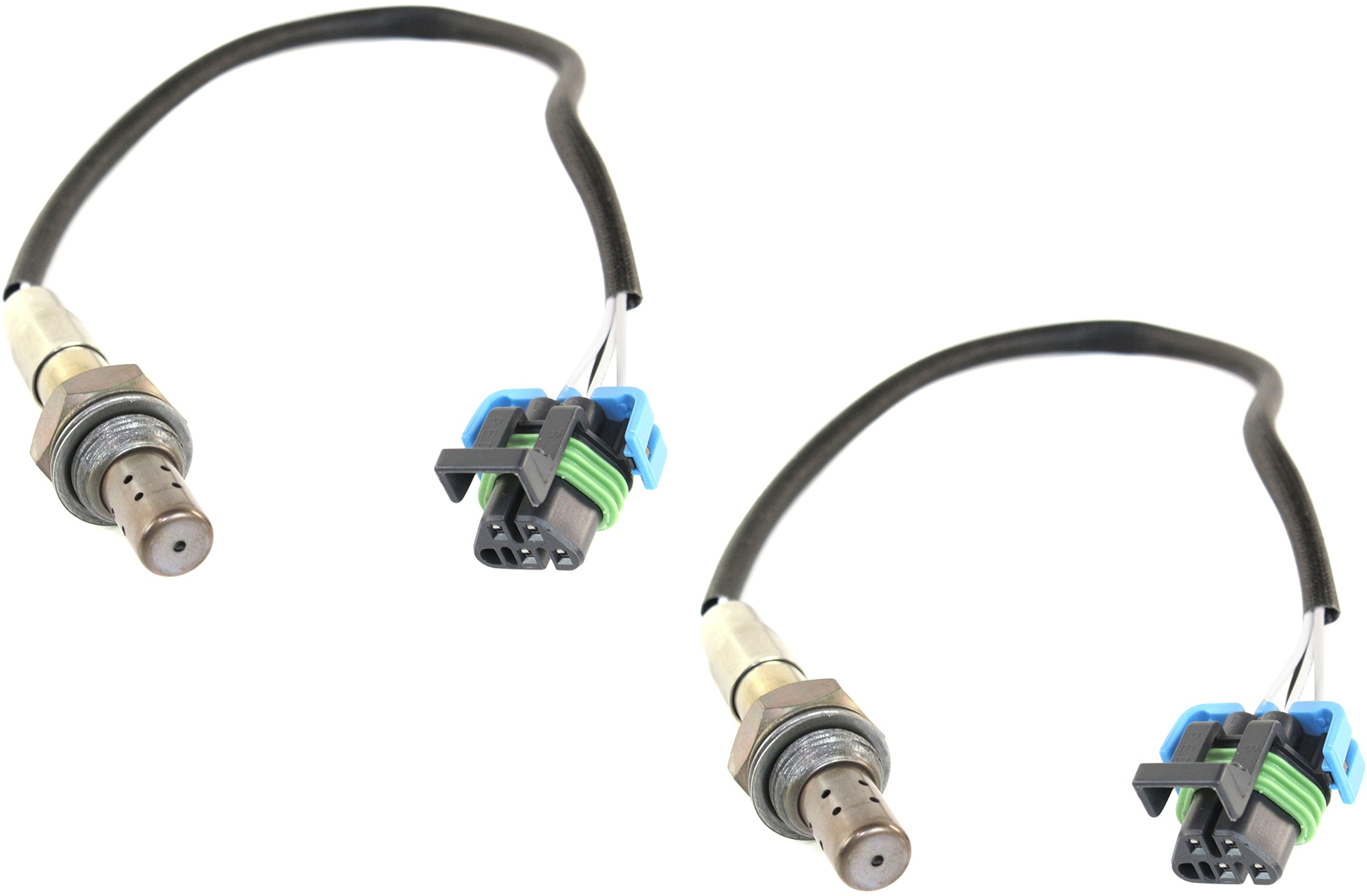 AM SIERRA SILVERADO P U 03-15 OXYGEN SENSOR Heated 4 Wire Before or After Catalytic Converter Passenger Side 14.8 in. Wire Length Set of 2 SKU SET JG960905-2