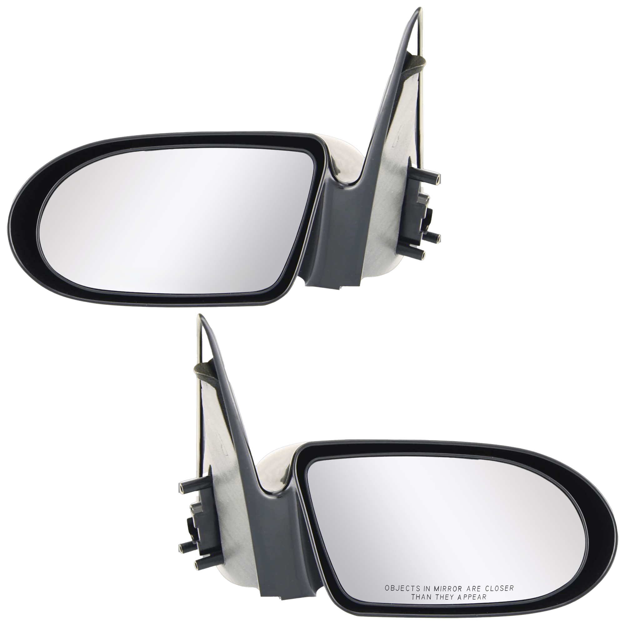 AM METRO 95-01 MIRROR RH AND LH Manual Adjust Non Folding Non Heated Paintable SKU SET JGE11R Partslink GM1320269 GM1321269 OEM 30014013-30015430