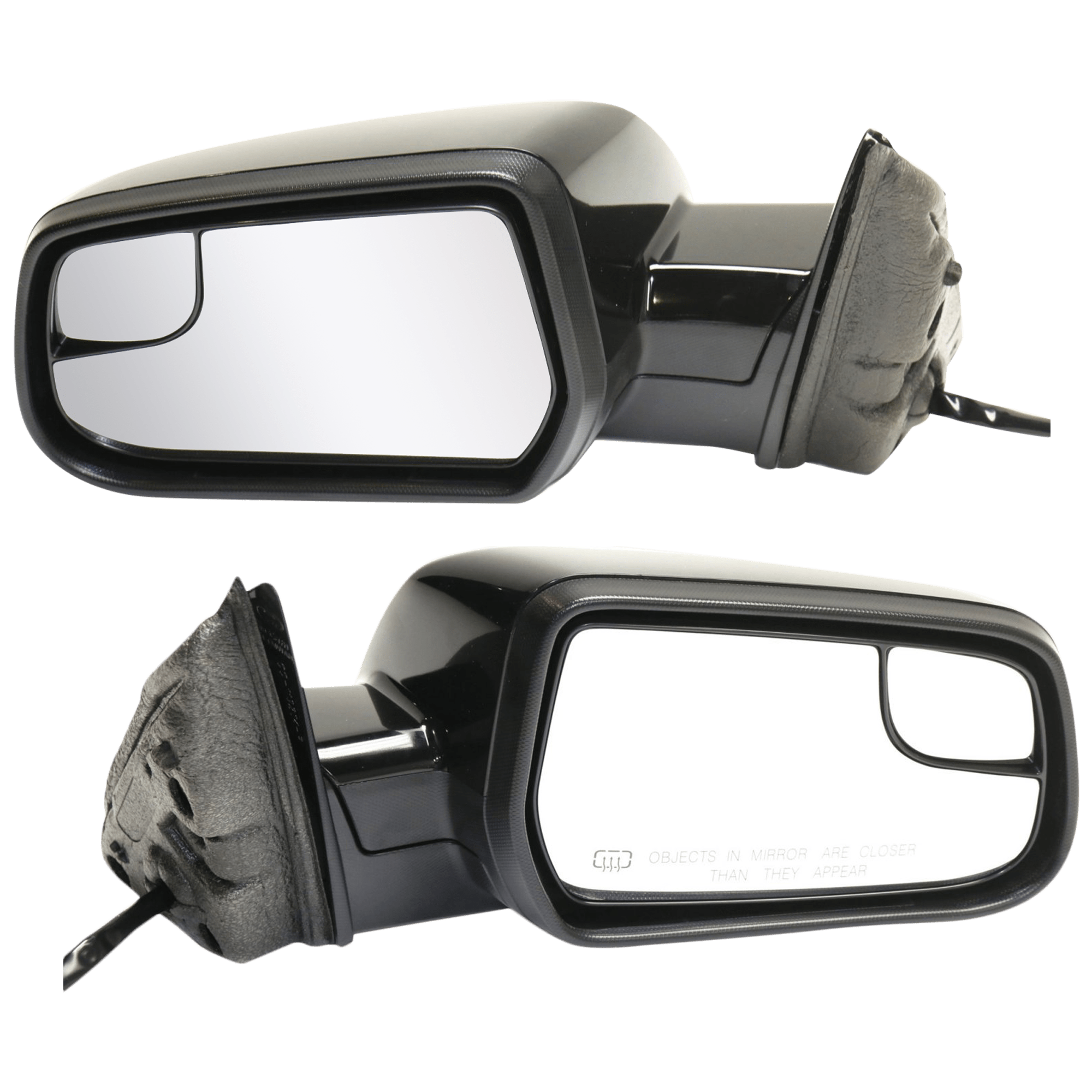 AM EQUINOX TERRAIN 10-17 MIRROR RH AND LH Power Heated Manual Folding Paintable w Blind Spot Glass No Auto dimming Memory and Signal Light SKU SET JGM103ER Partslink GM1320453 GM1321453 OEM 22818288-22818289