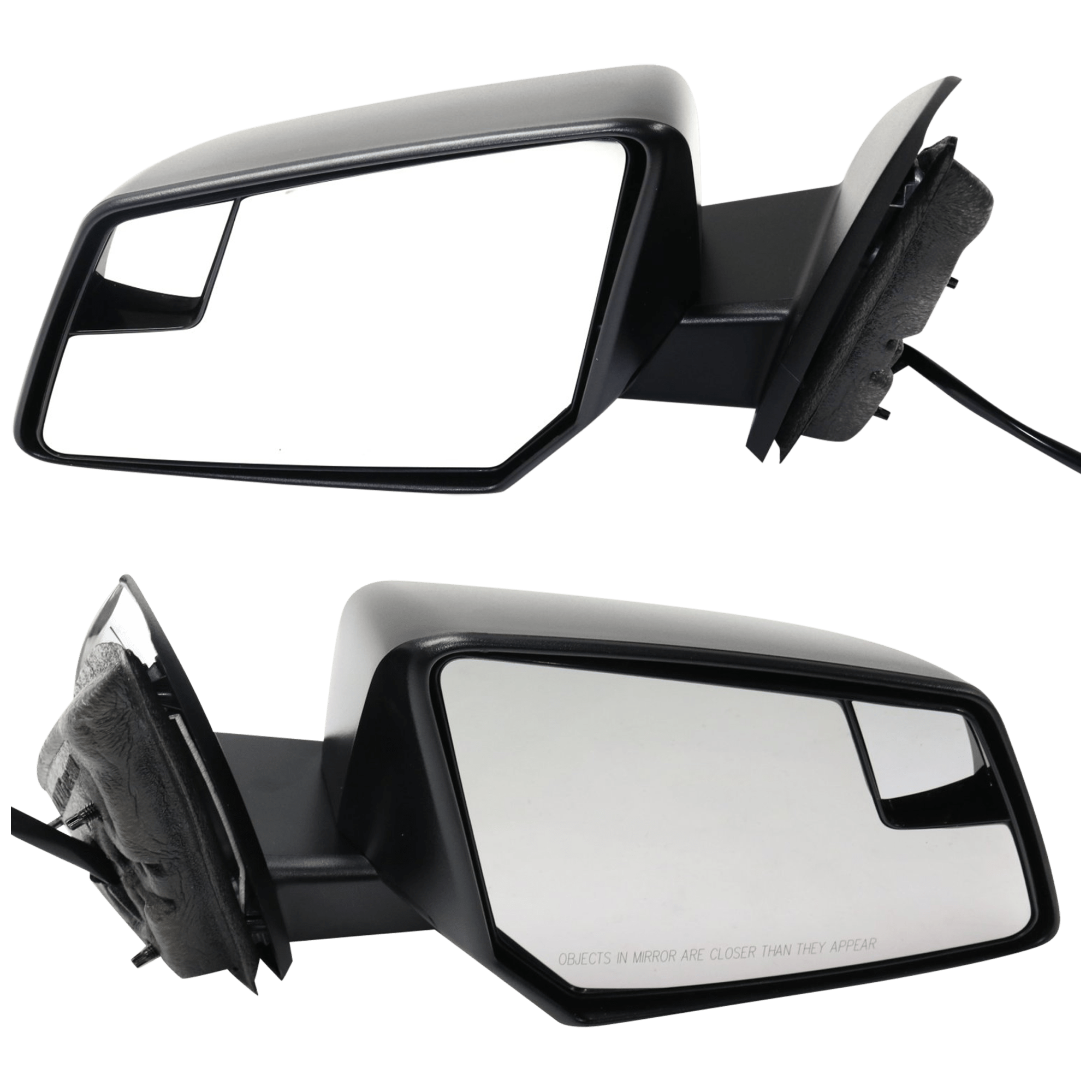 AM ACADIA 13-15 MIRROR RH AND LH Power Non Heated Manual Folding Textured Black w Blind Spot Glass No Auto dimming Memory and Signal Light SKU SET JGM105ER Partslink GM1320475 GM1321475 OEM 23130953-23130954