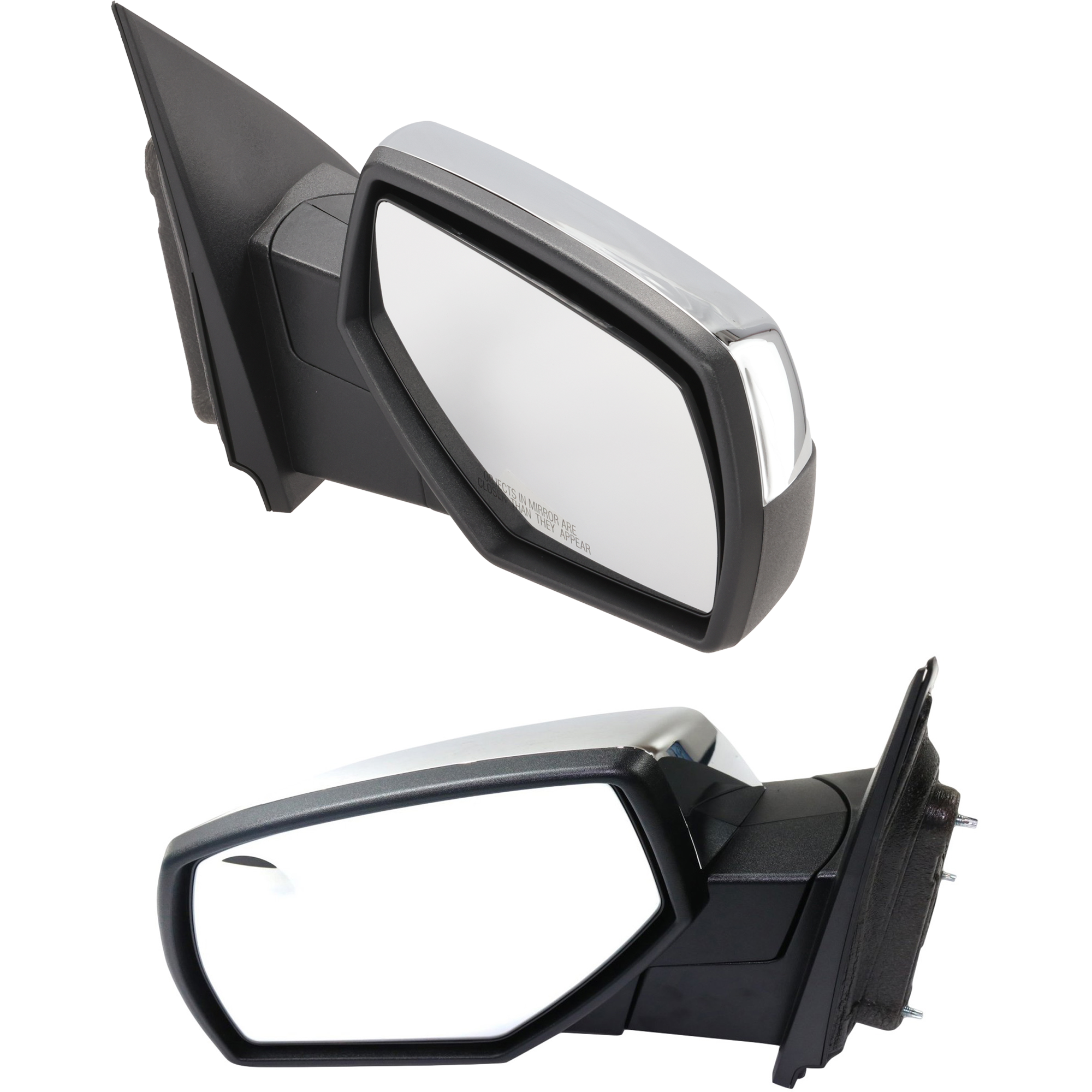 AM SILVERADO SIERRA 2500 HD 3500 HD 15-19 MIRROR RH AND LH Non Towing Manual Adjust Manual Folding Non Heated Chrome WT Base Models Includes 2019 Sierra 1500 Limited SKU SET JGM131CR OEM 20979682 PFM 20979683 PFM