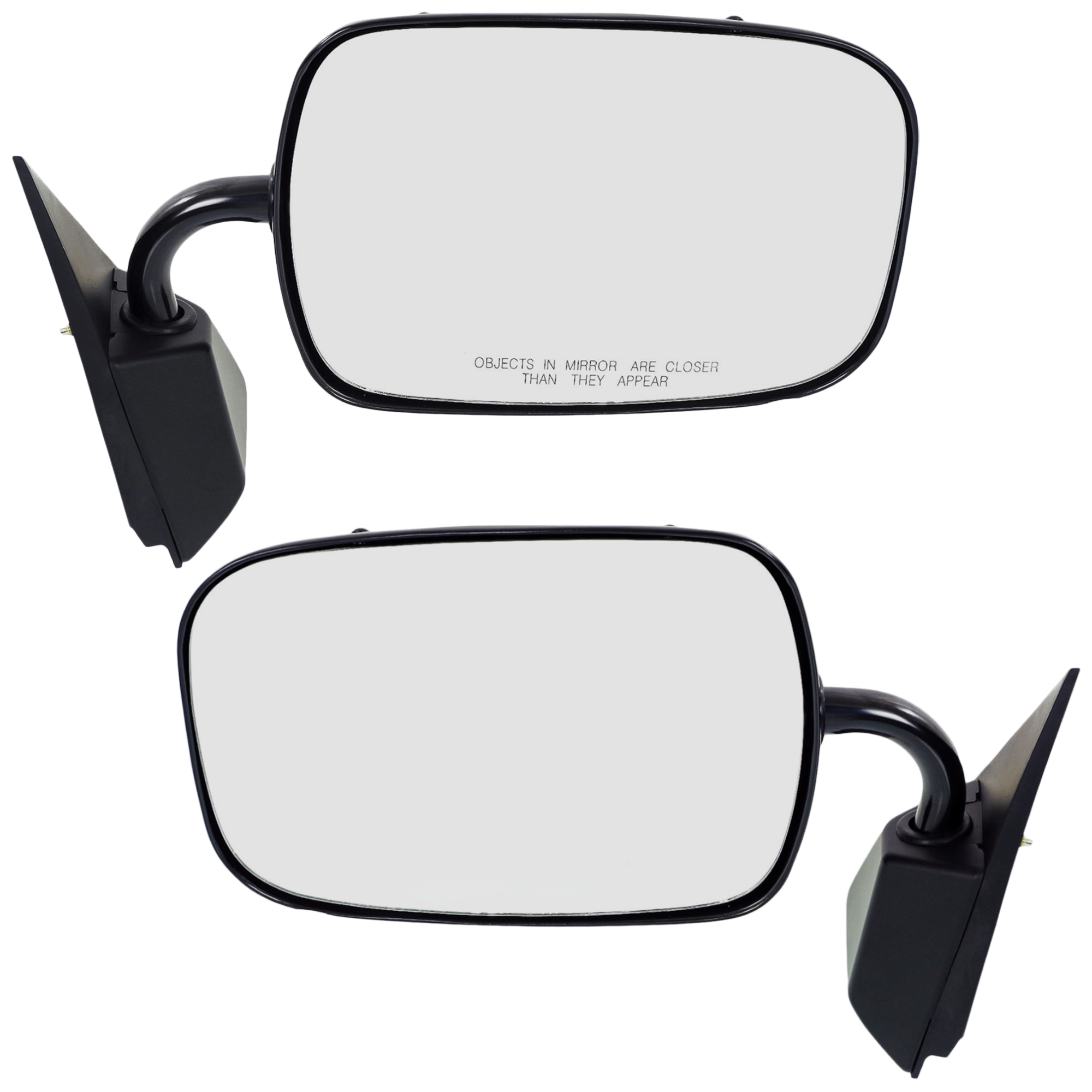 AM C K FULL SIZE P U 88-00 MIRROR RH AND LH Non Towing Manual Adjust Manual Folding Non Heated Paintable No Auto dimming BSD Memory and Signal Light Below Eyeline Type SKU SET JGM13BR Partslink GM1320177 GM1321177 OEM 19177485-19177486