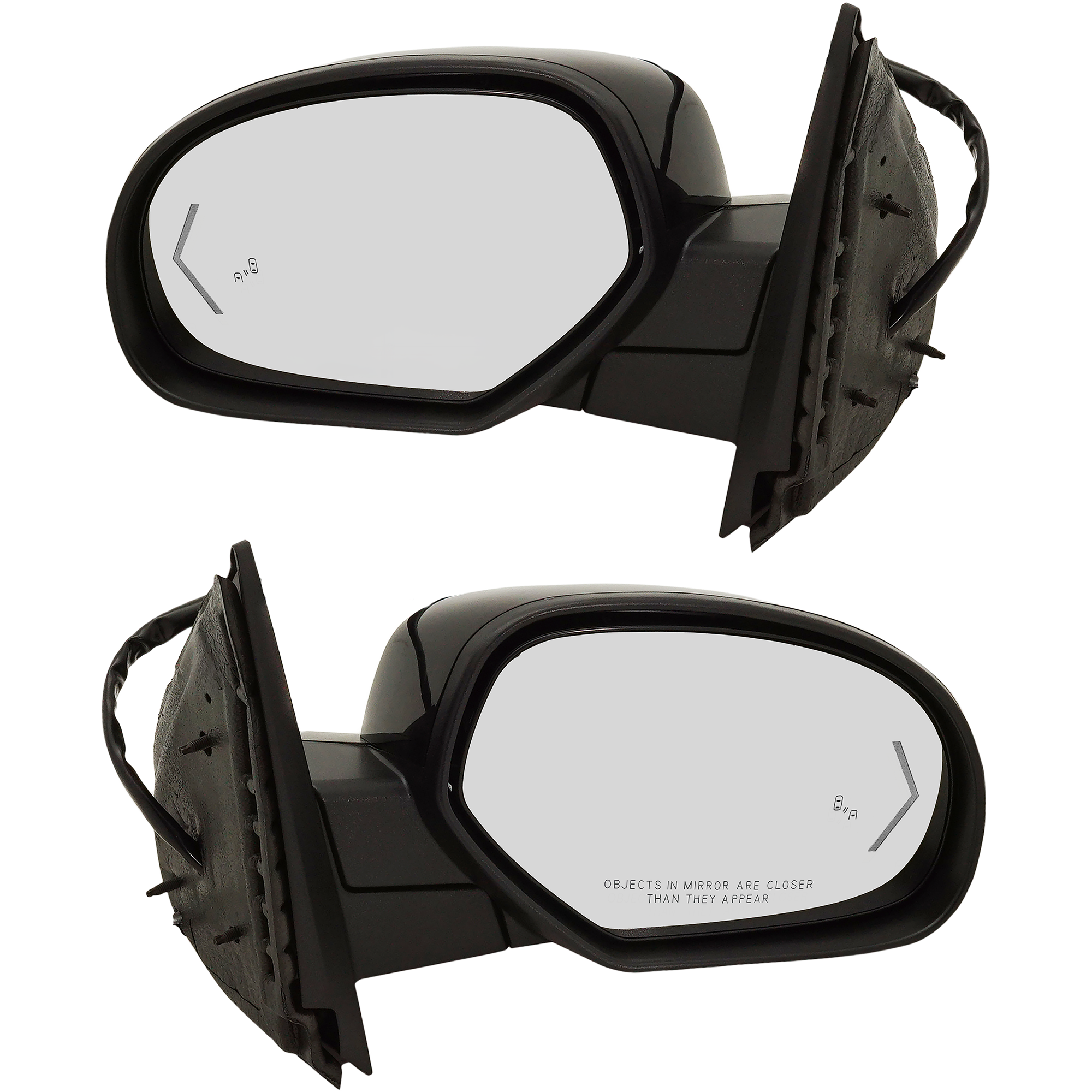 AM SUBURBAN TAHOE 07-14 MIRROR RH AND LH Non Towing Power Power Folding Heated Textured w BSD Memory and Signal Light SKU SET JGM148ER S Partslink GM1320526 GM1321526 OEM 20843104-25788564 PFM