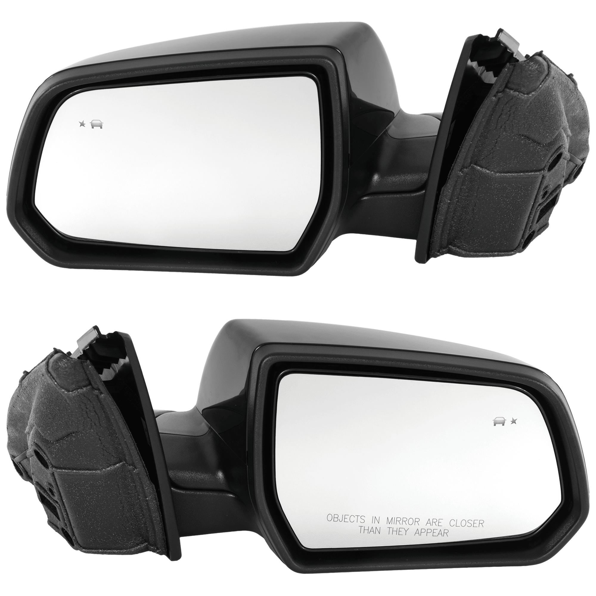 AM ACADIA 17-19 MIRROR RH AND LH Power Heated Manual Folding Paintable w Blind Spot Detection in Glass No Auto dimming Memory and Signal Light SKU SET JGM202ER Partslink GM1320616 GM1321616 OEM 84293663 PFM 84293666 PFM