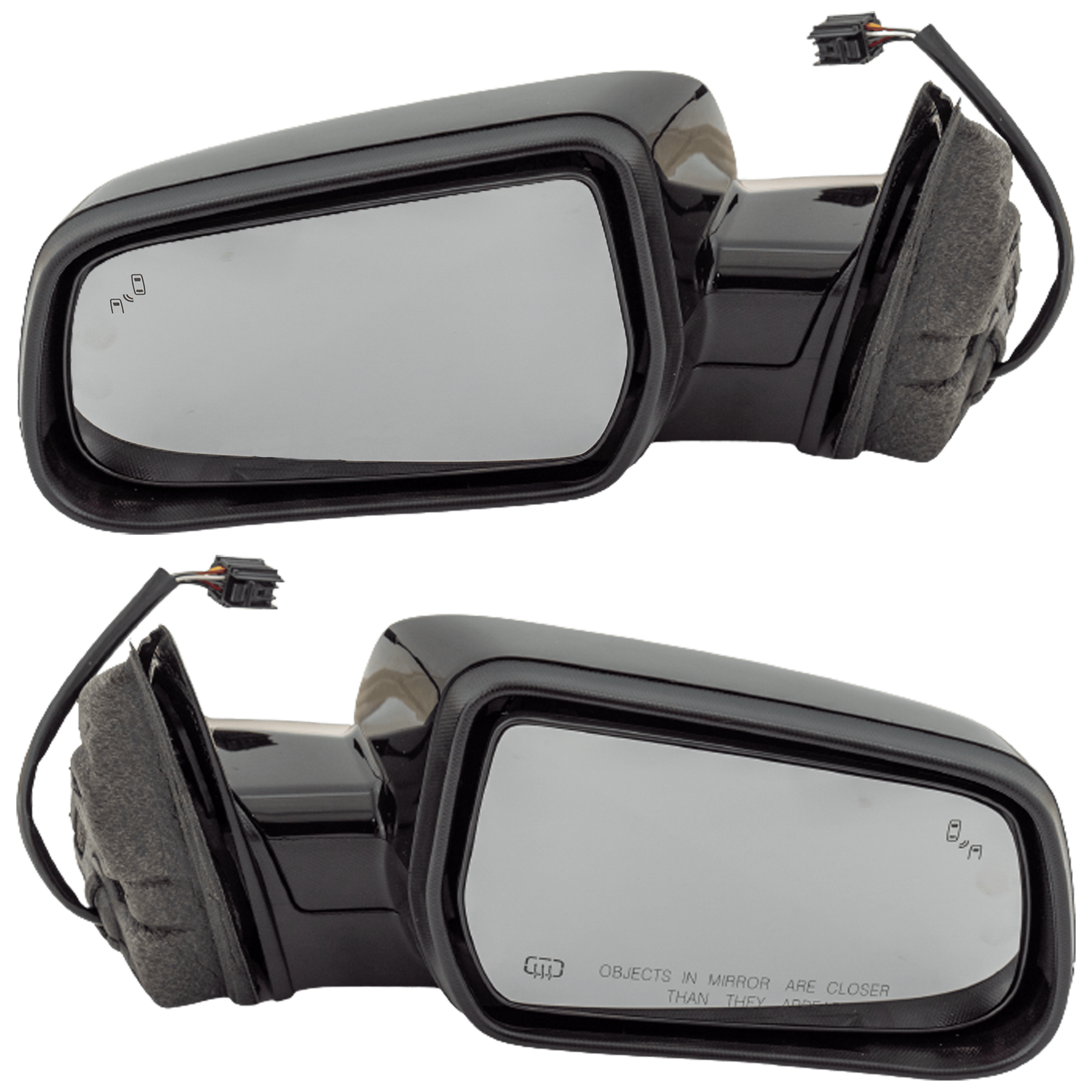 AM EQUINOX 16-17 TERRAIN 15-17 MIRROR RH AND LH Power Manual Folding Heated Paintable w BSD in Glass No Auto dimming Memory and Signal Light SKU SET JGM216ER S Partslink GM1320490 GM1321490 OEM 23219864-23219865