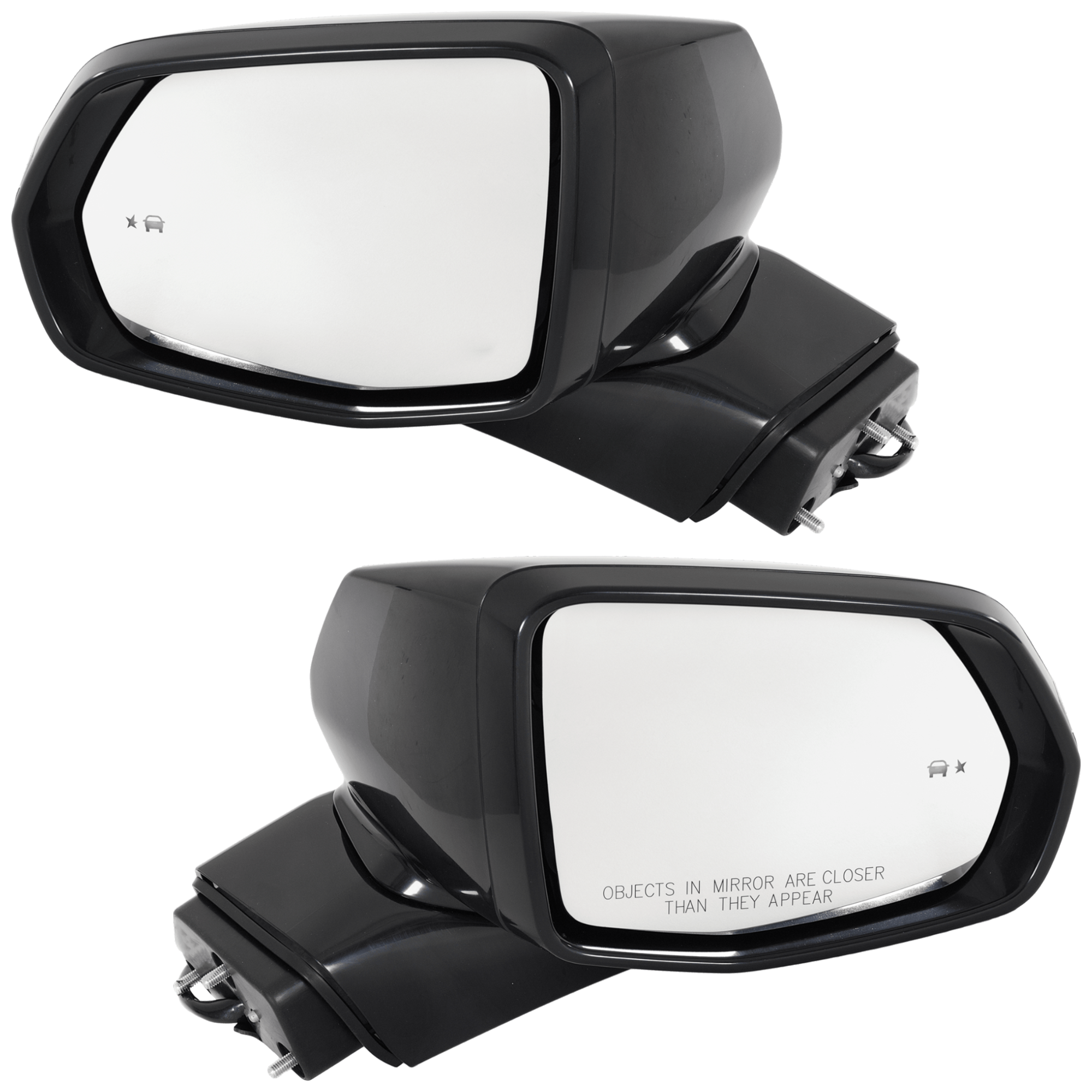 AM BLAZER 19-24 MIRROR RH AND LH Power Manual Folding Heated Paintable w In housing Signal Light BSD in Glass No Memory Puddle Light Auto Dimming SKU SET JGM219ER S Partslink GM1320622 GM1321622 OEM 84698488 PFM 84539679-84294428