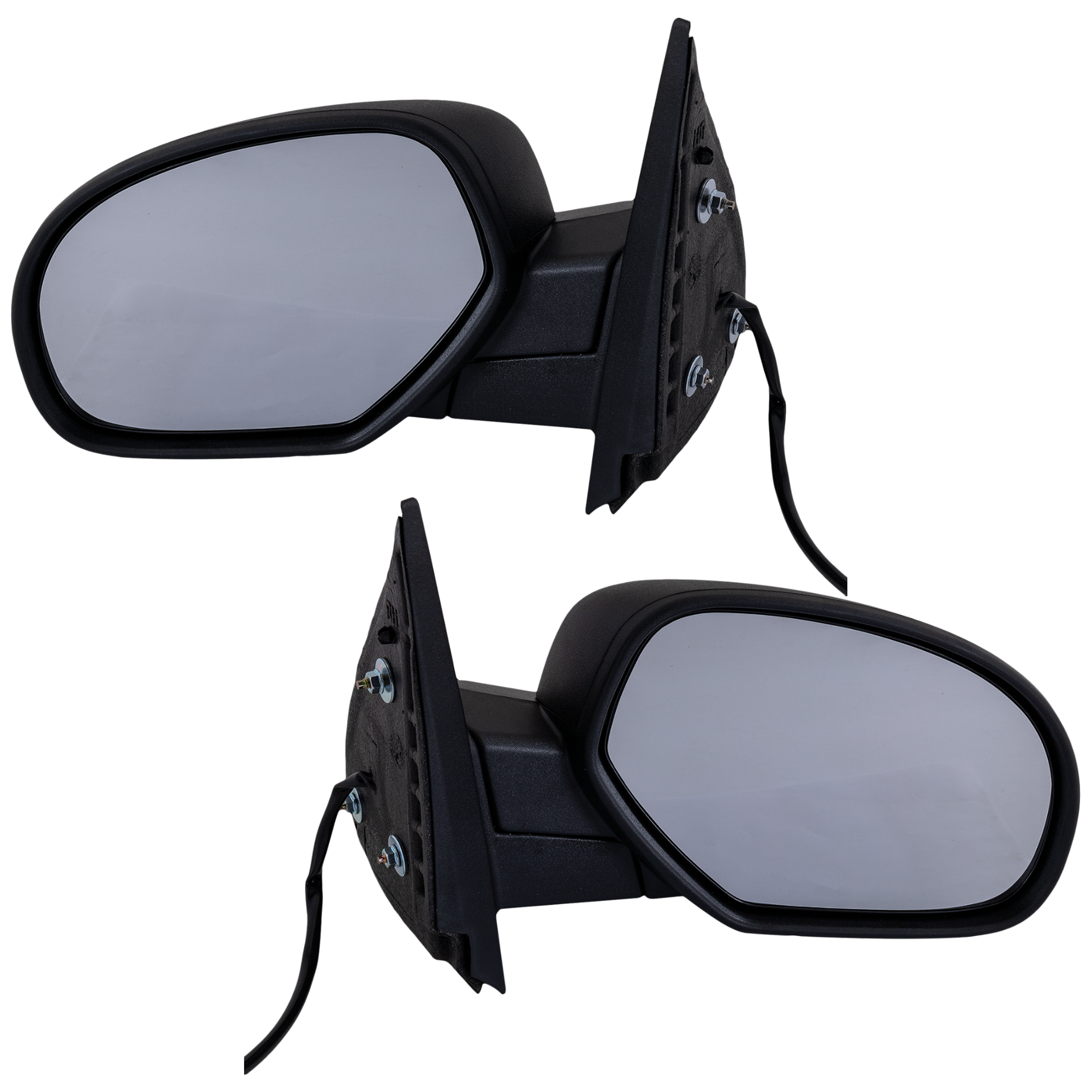 AM SILVERADO 2500 HD 3500 HD 07-14 SIERRA 2500 HD 3500 HD 07-10 MIRROR RH AND LH Non Towing Power Manual Folding Non Heated Textured No Signal Light SKU SET JGM221ER Partslink GM1320437 GM1321437 OEM 25775839-25831053