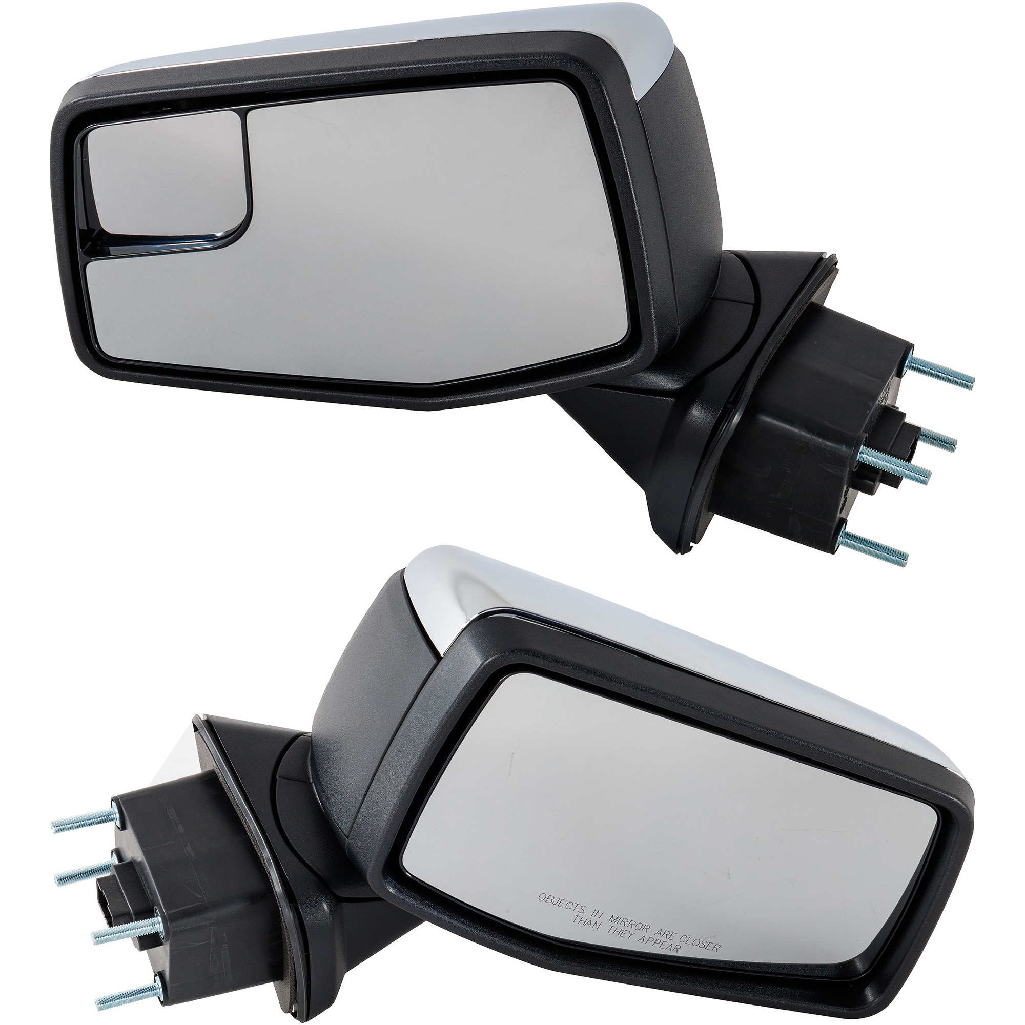 AM SILVERADO 1500-19-21 SILVERADO 1500 LTD 22-22 MIRROR RH AND LH Power Power Folding Heated Chrome No Auto dimming w o Camera Hole and BSD w Temp Sensor Crew Extended Cab SKU SET JGM224ER S Partslink GM1320589 GM1321589 OEM 84898862-84656350-84575675-847