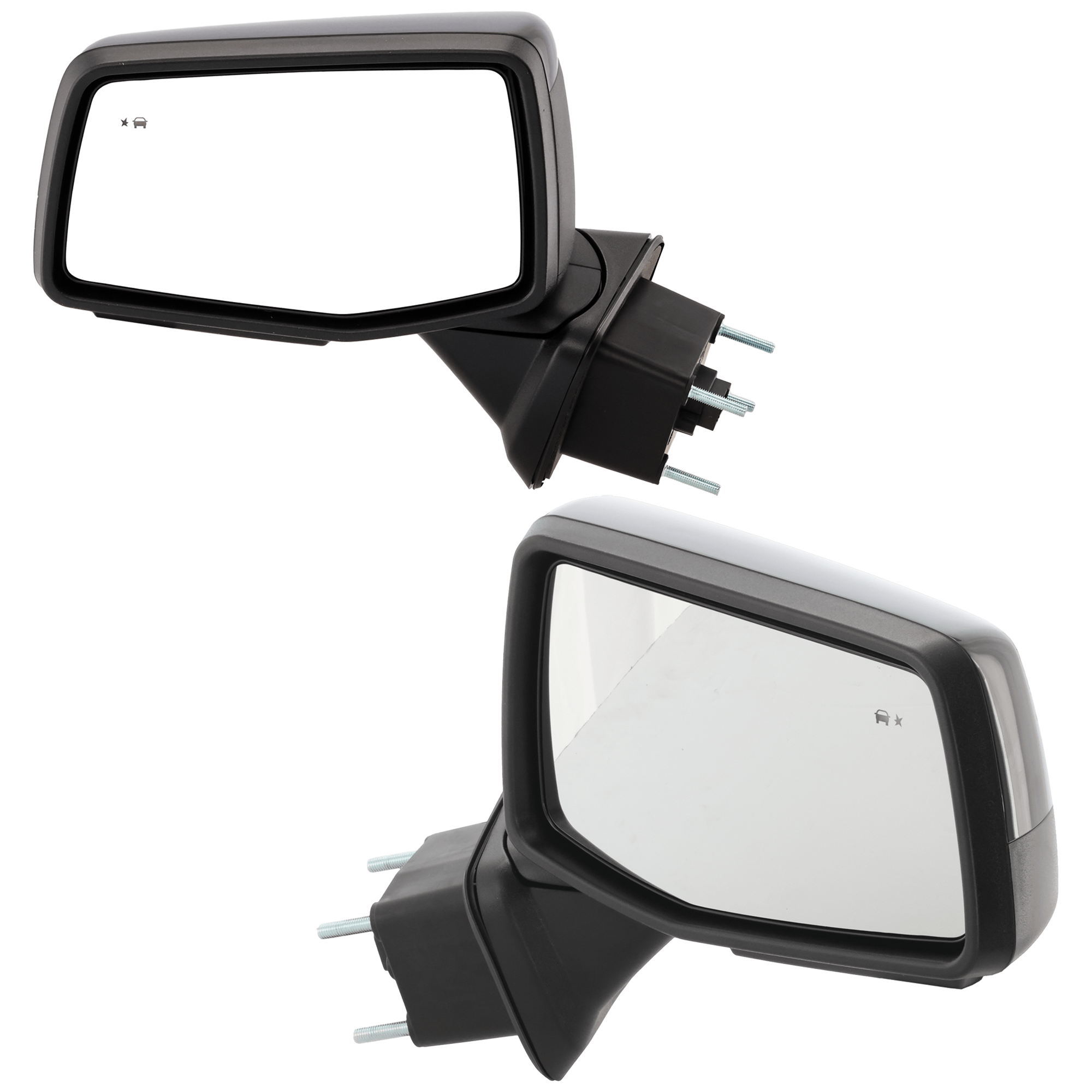 AM SIERRA 1500-19-23 MIRROR RH AND LH Power Power Folding Heated Paintable w Signal Light Memory Puddle Light and BSD No Blind Spot Glass and Auto Dimming RH w Temp Sensor SKU SET JGM243ER S Partslink GM1320630 GM1321630 OEM 84656347 PFM 84575686-84732185
