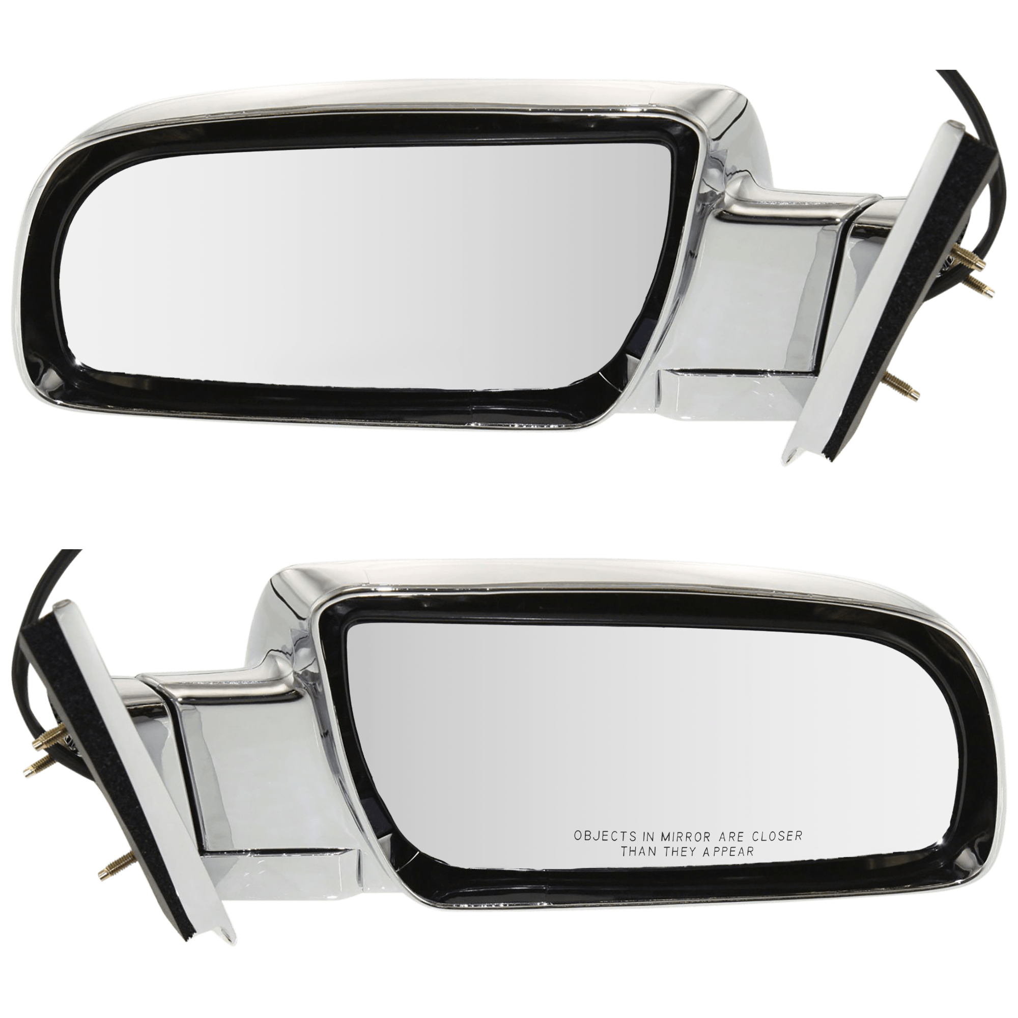 AM C K FULL SIZE P U 88-02 MIRROR RH AND LH Non Towing Power Manual Folding Heated Chrome No Auto dimming BSD Memory and Signal Light Standard Type SKU SET JGM25ER OEM 15764757 PFM 15036359 PFM 1576