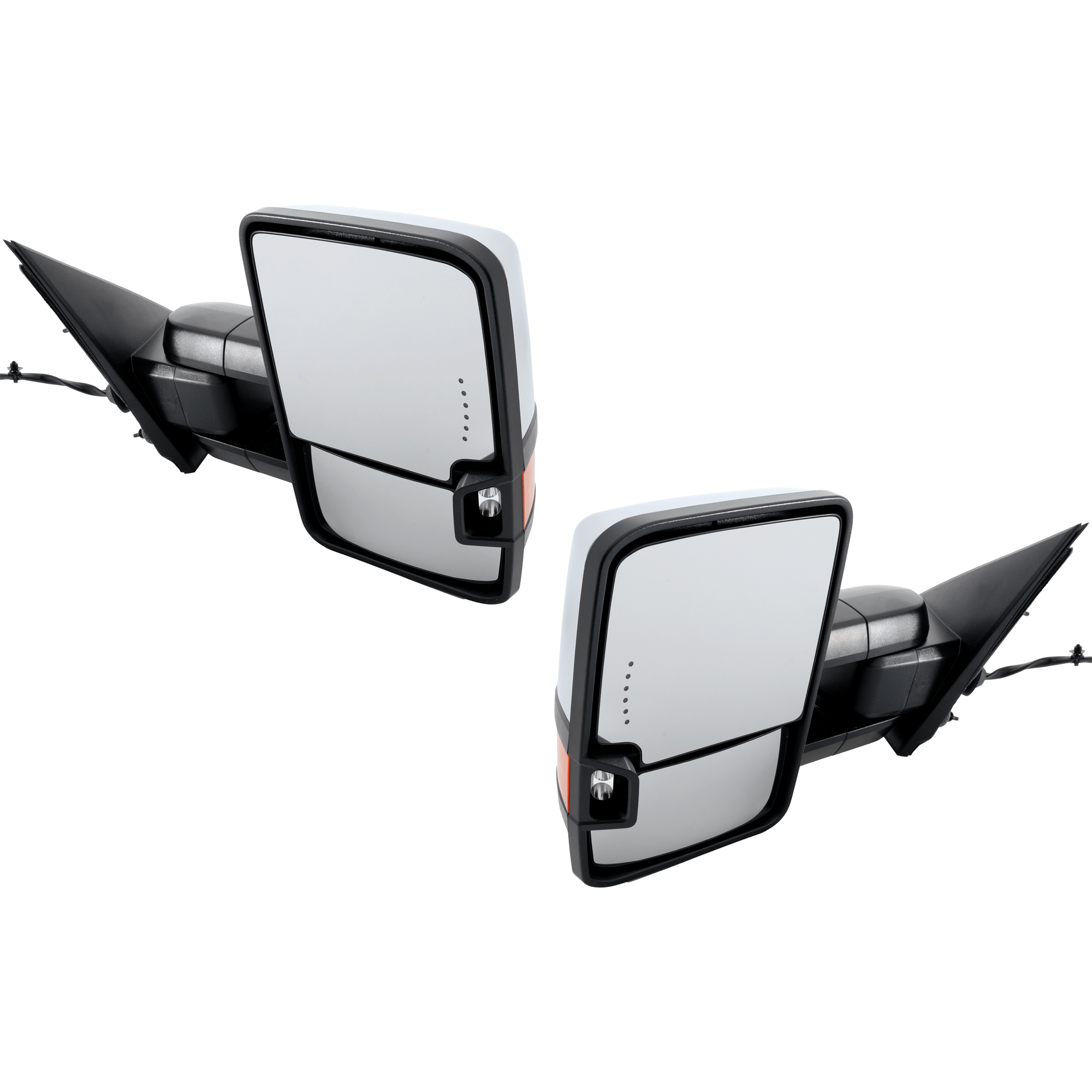 AM SILVERADO SIERRA 2500-3500-15-16 SILVERADO SIERRA 1500-15-19 TOWING MIRROR RH AND LH Power Power Folding Heated Chrome No BSD Auto Dimming and Puddle Light w Memory Spotlight and M SKU SET JGM261ER S Partslink GM1320514 GM1321514 OEM 84228892-84691681