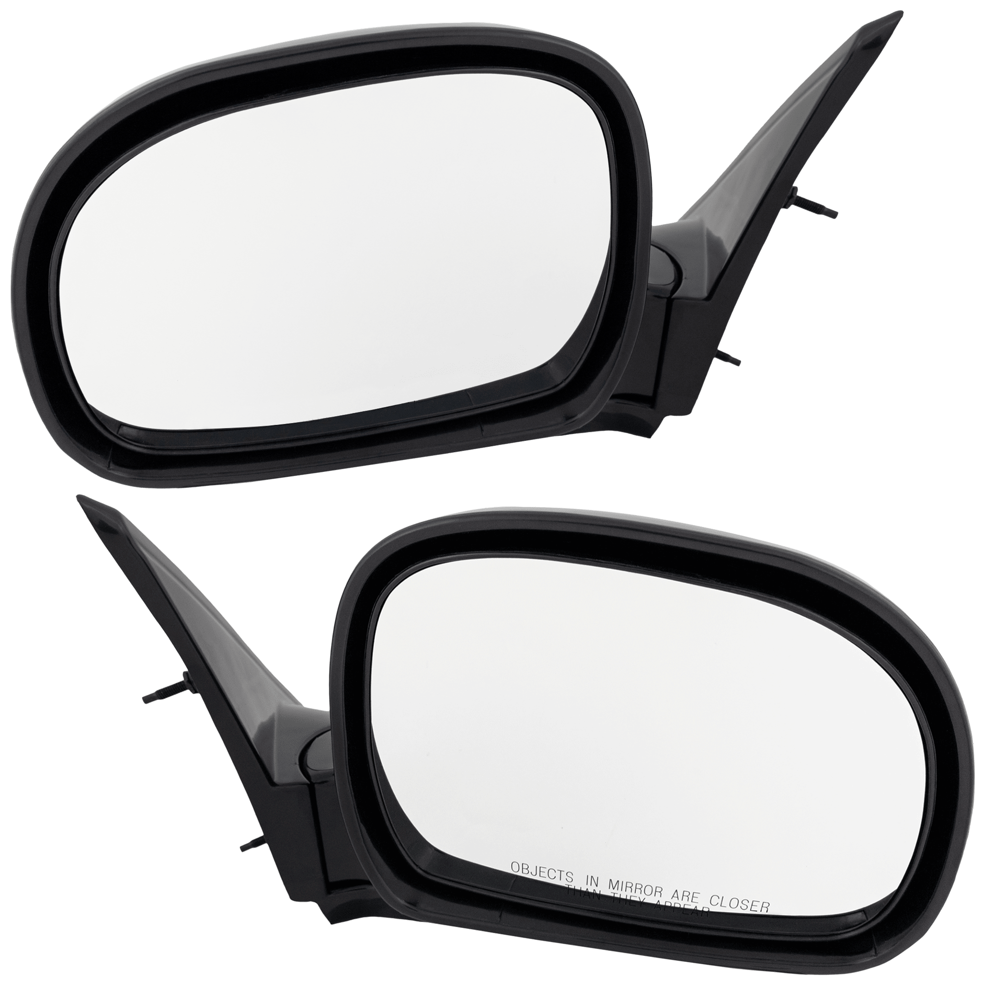 AM S10 PICKUP 94-97 BLAZER 95-98 MIRROR RH AND LH Manual Adjust Manual Folding Non Heated Paintable Below Eyeline Type SKU SET JGM30R Partslink GM1320126 GM1321126 OEM 15150849-15150850