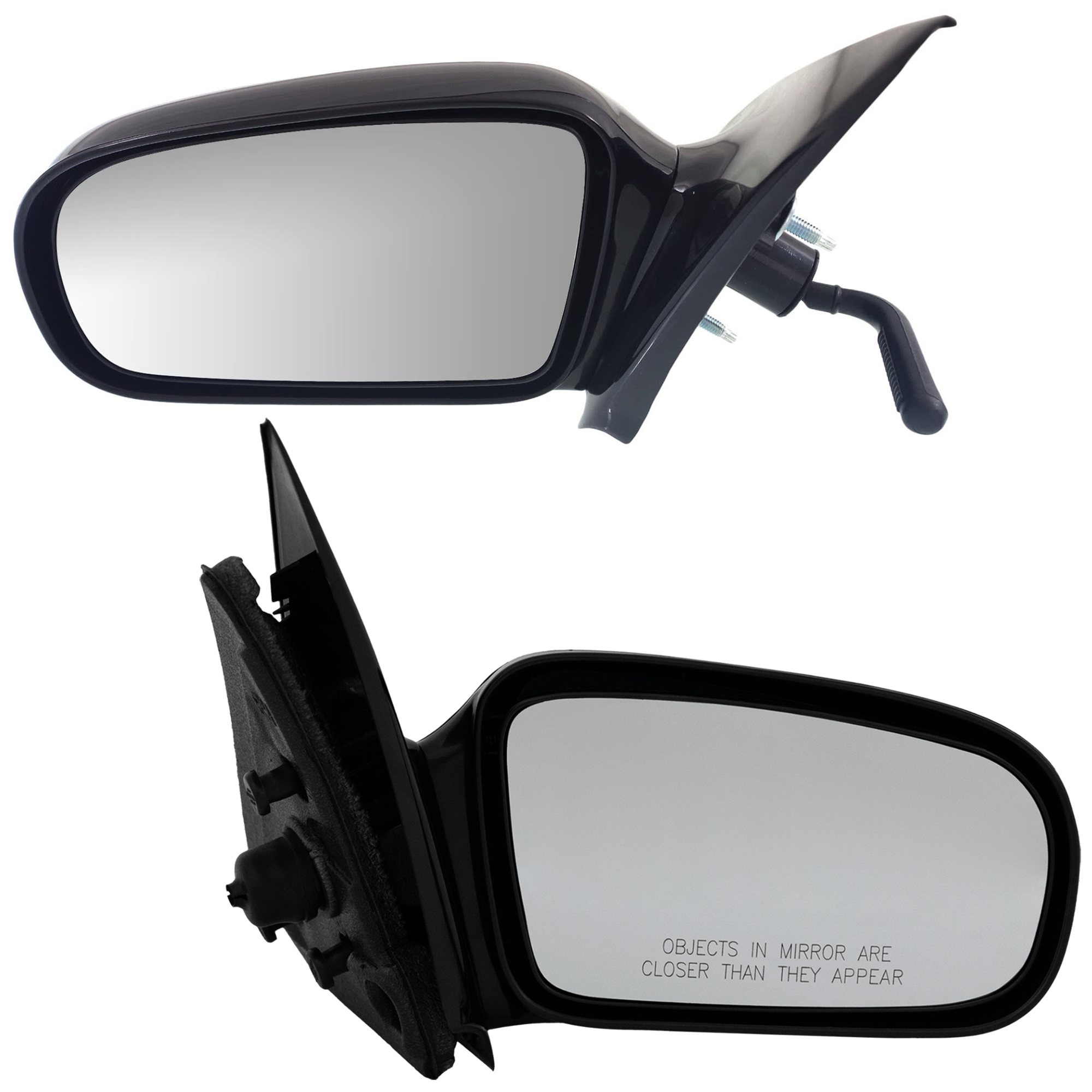 AM CAVALIER SUNFIRE 95-05 MIRROR RH AND LH Manual Adjust Non Heated Non Folding Paintable No Auto dimming BSD Memory and Signal Light Sedan SKU SET JGM34R Partslink GM1320168 GM1321168 OEM 10362467-22728849