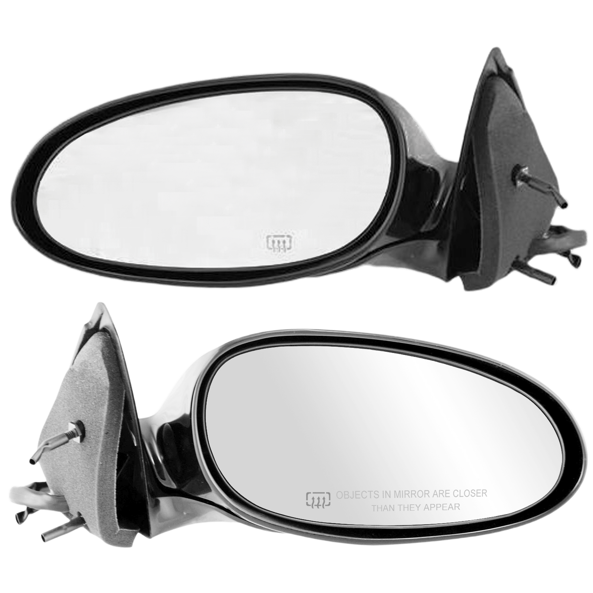 AM CENTURY REGAL 97-05 MIRROR RH AND LH Power Manual Folding Heated Paintable SKU SET JGM47ER Partslink GM1320211 GM1321211 OEM 10316926-10316927-10404108