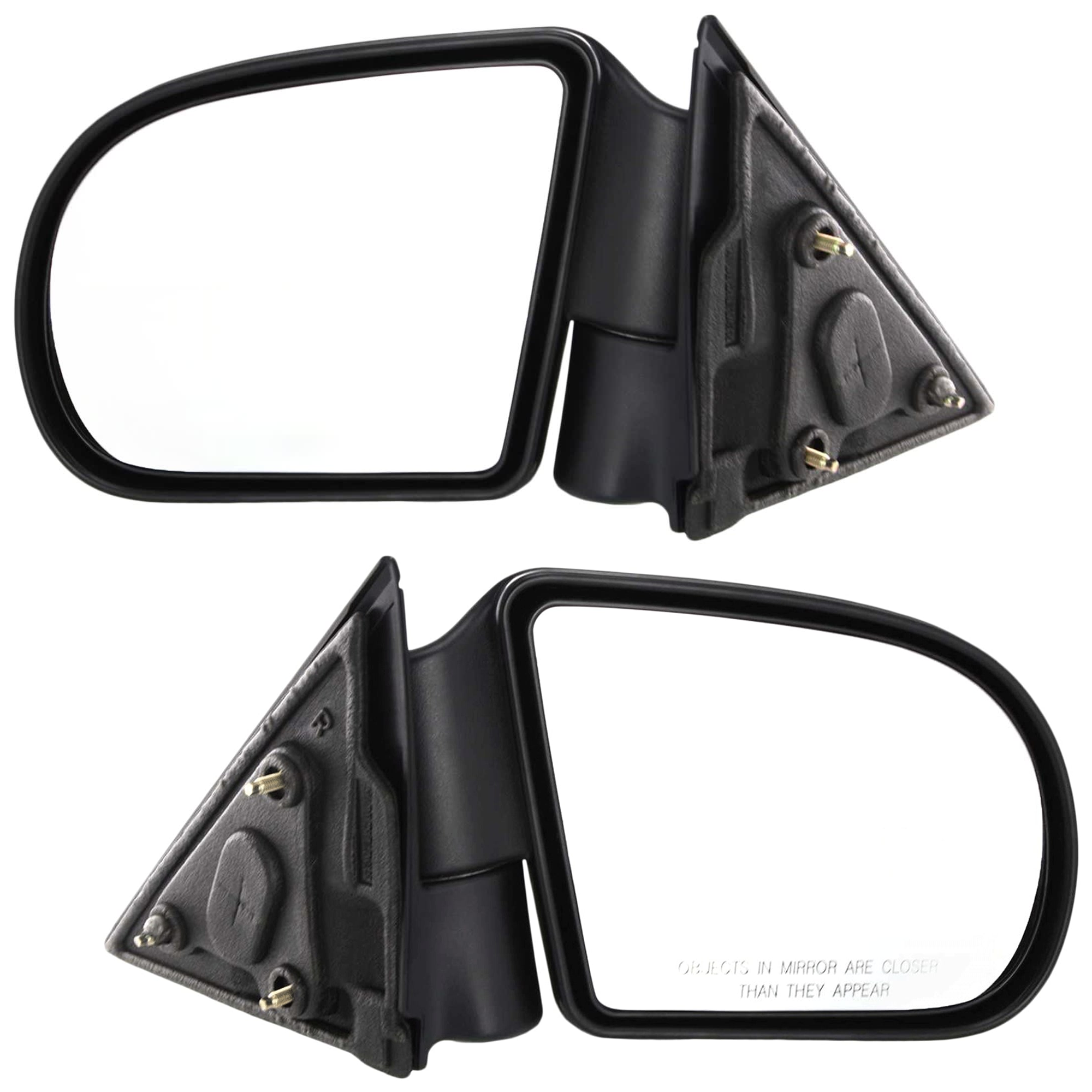 AM S10 PICKUP 99-04 BLAZER 99-05 MIRROR RH AND LH Manual Adjust Manual Folding Non Heated Textured Below Eyeline Type SKU SET JGM49R Partslink GM1320188 GM1321188 OEM 15172864-15193316