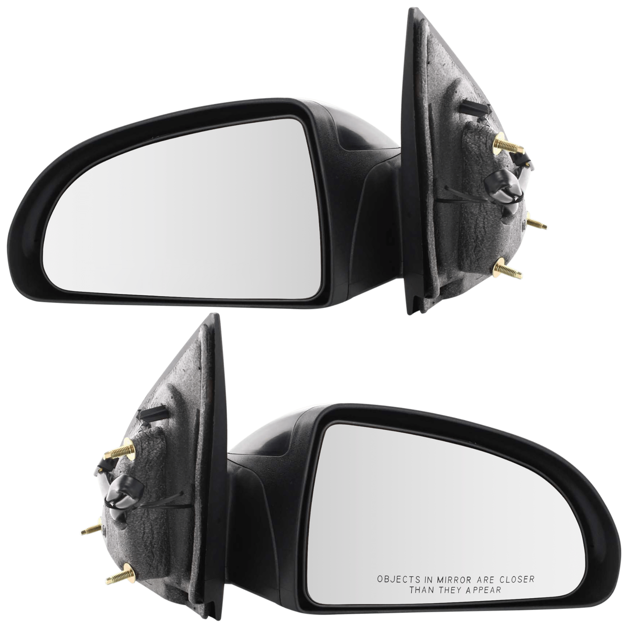 AM COBALT 05-10 MIRROR RH AND LH Power Non Folding Non Heated Paintable Sedan SKU SET JGM71ER Partslink GM1320290 GM1321290 OEM 25831895-25831896