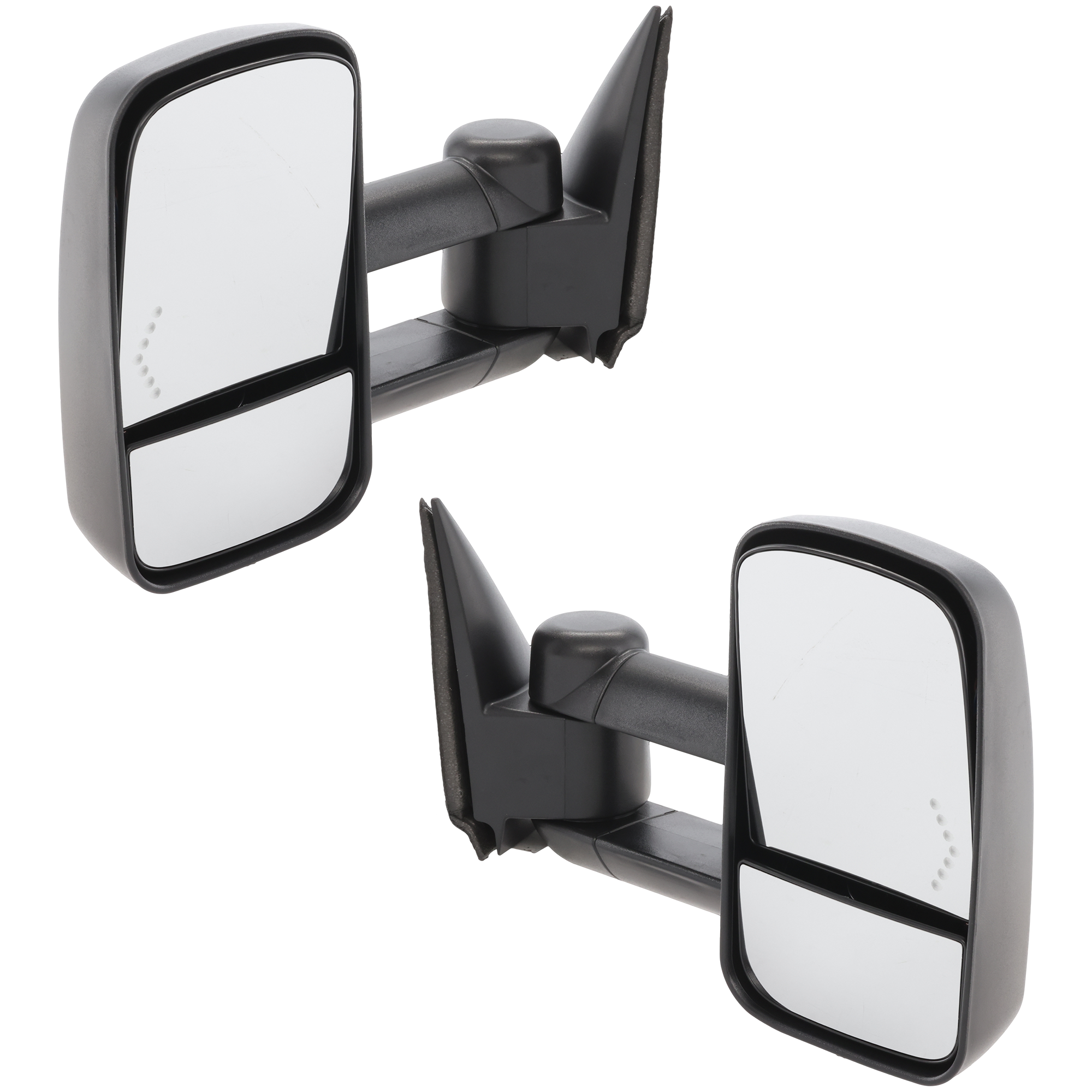 AM SILVERADO SIERRA 03-06 TOWING MIRROR RH AND LH Power Manual Folding Heated Textured w Signal Light Includes 2007 Classic SKU SET JGM73ER S Partslink GM1320355 GM1321355 OEM 15904034-15904035