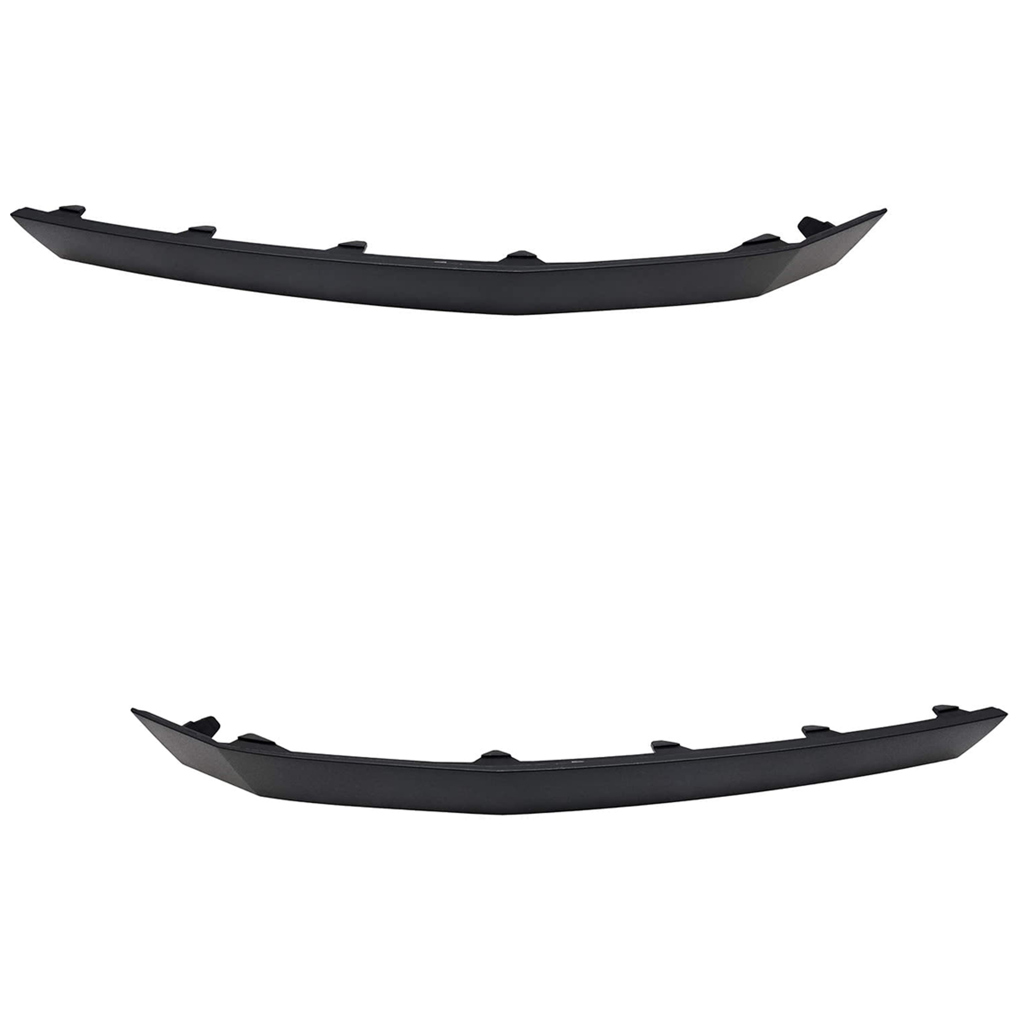 AM SANTA FE 24-25 FRONT BUMPER MOLDING RH AND LH Lower Textured Black Hybrid SEL SE SEL XRT Models SKU SET JH01590005 Partslink HY1046137 HY1047137 OEM 86595R6000CA 86596R6000CA