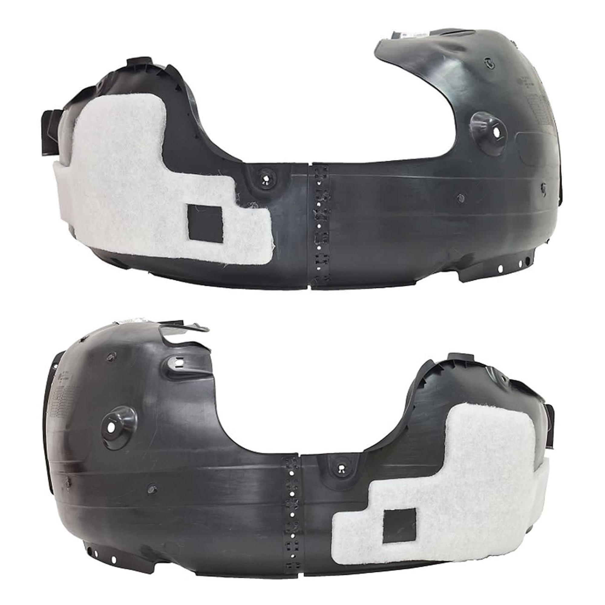 AM ELANTRA 24-24 FRONT FENDER LINER RH AND LH Plastic Injection Form w Insulation Foam SKU SET JH22210001 Partslink HY1248199 HY1249199 OEM 86811AAAA0-86812AAAA0
