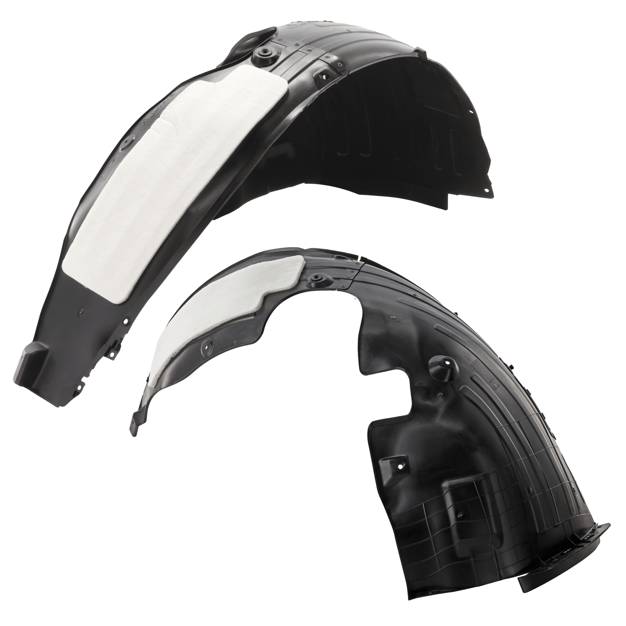 AM KONA 24-24 FRONT FENDER LINER RH AND LH Injection Form w Insulation Foam N Line N Line Ultimate Models SKU SET JH22210007 Partslink HY1248207 HY1249207 OEM 86811BE510-86812BE510