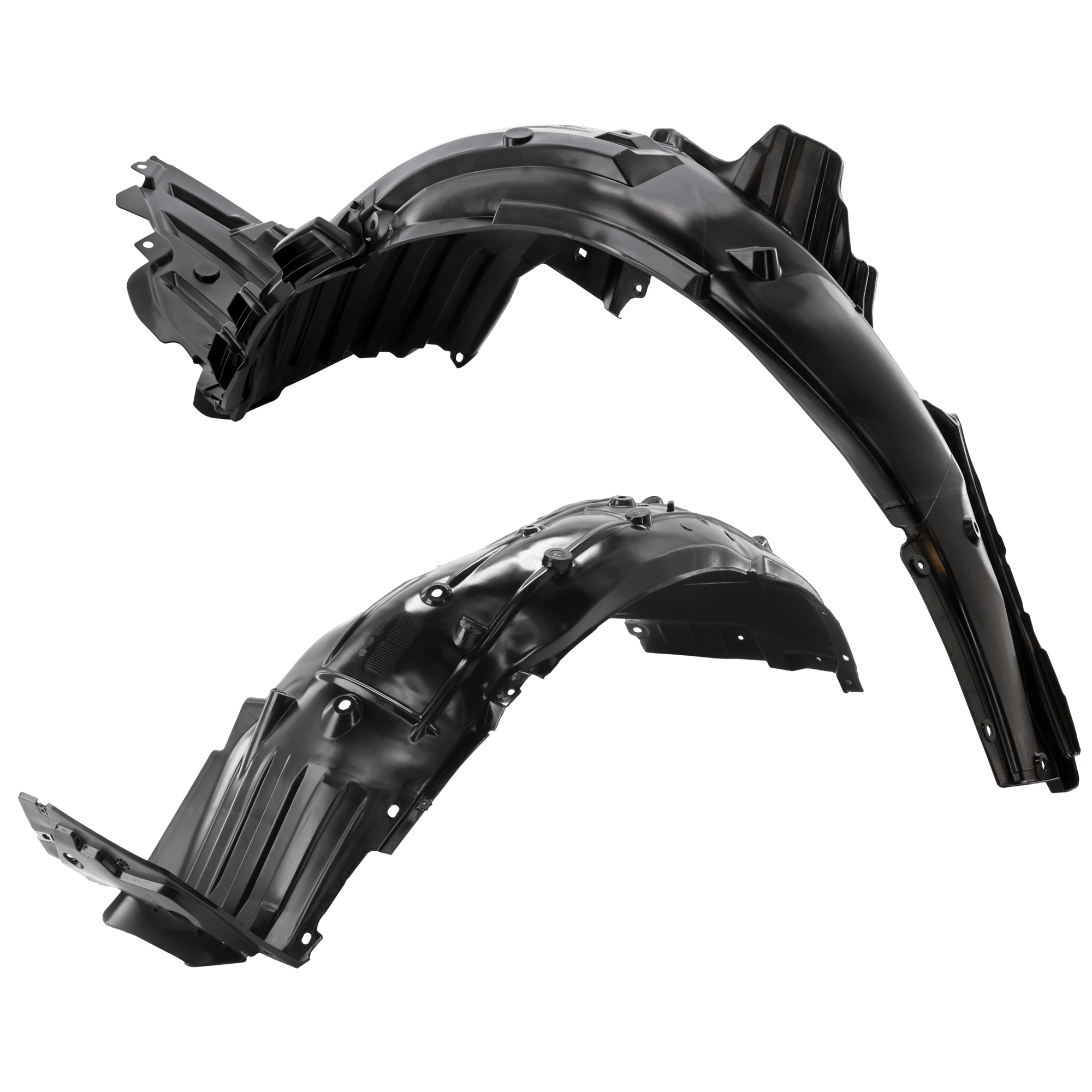 AM CIVIC 25-25 FRONT FENDER LINER RH AND LH Vacuum Form w o Insulation Foam Hatchback SI Model Sedan SKU SET JH22210029 Partslink HO1248214 HO1249214 OEM 74100T56A00-74150T56A00