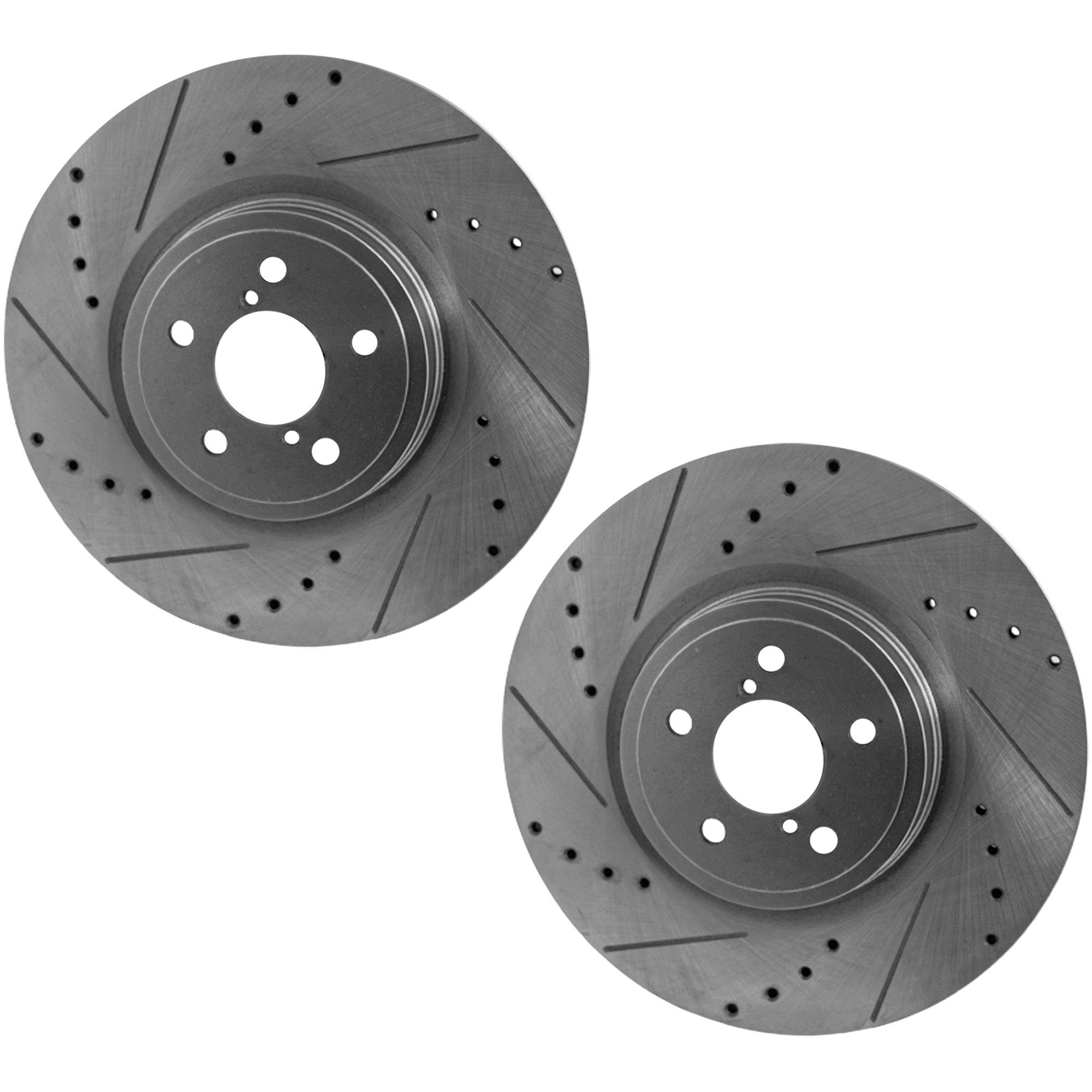 AM ACCENT RIO 12-20 REAR BRAKE DISC RH AND LH Drilled and Slotted SKU SET JH27110002DRS2 OEM 44744-0833542-850328-980980-60