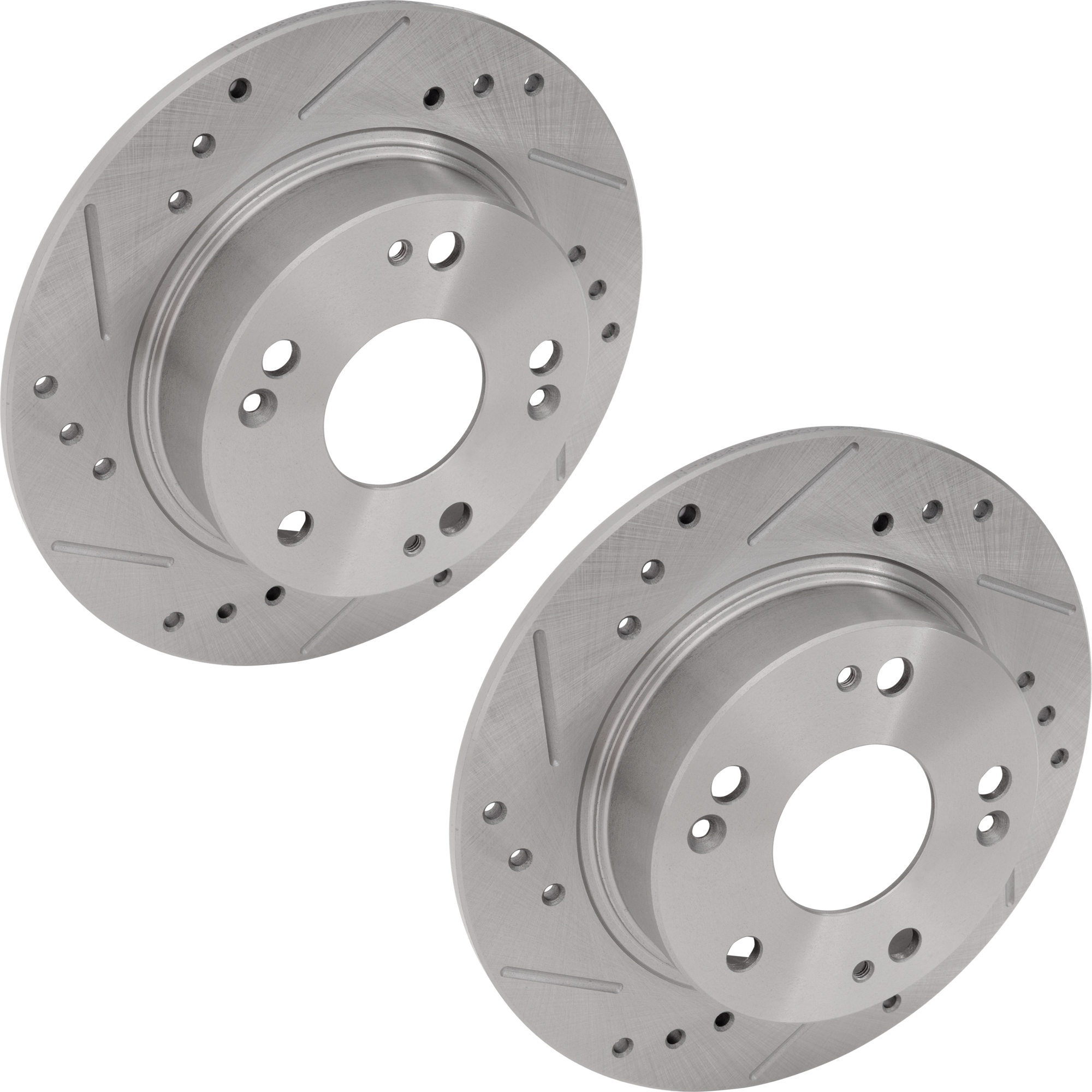 AM ACCORD 03-07 TSX 04-08 REAR BRAKE DISC RH AND LH Cross drilled and Slotted SKU SET JH27110005DRS2 OEM 19342-31315-145405-0832932-980