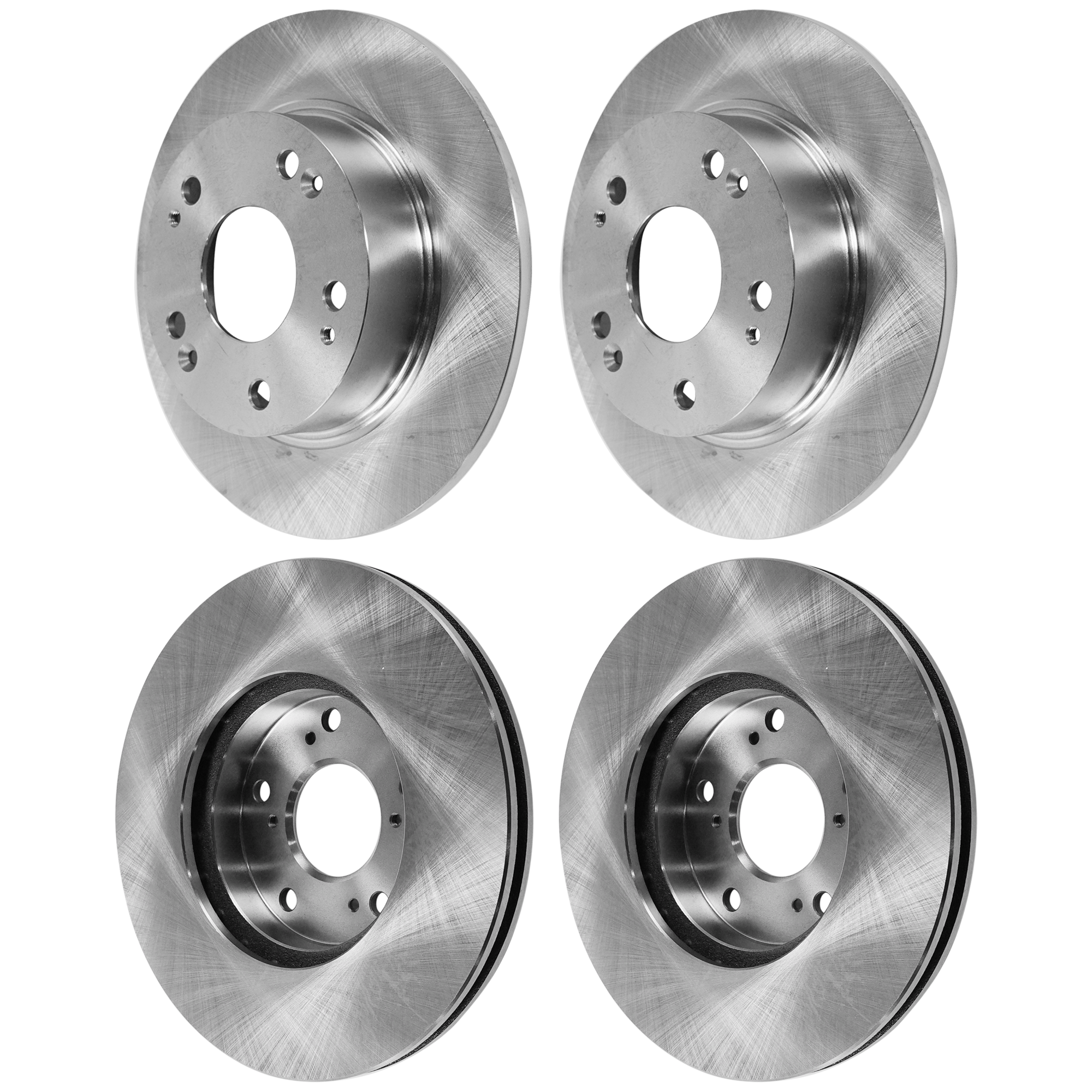 AM ACCORD 03-07 FRONT AND REAR BRAKE DISC 4 Wheel Set Plain Surface Vented 5 Lugs SKU SET JH27110014-4 F OEM 42510SDAA00-42510SDG000-45251S
