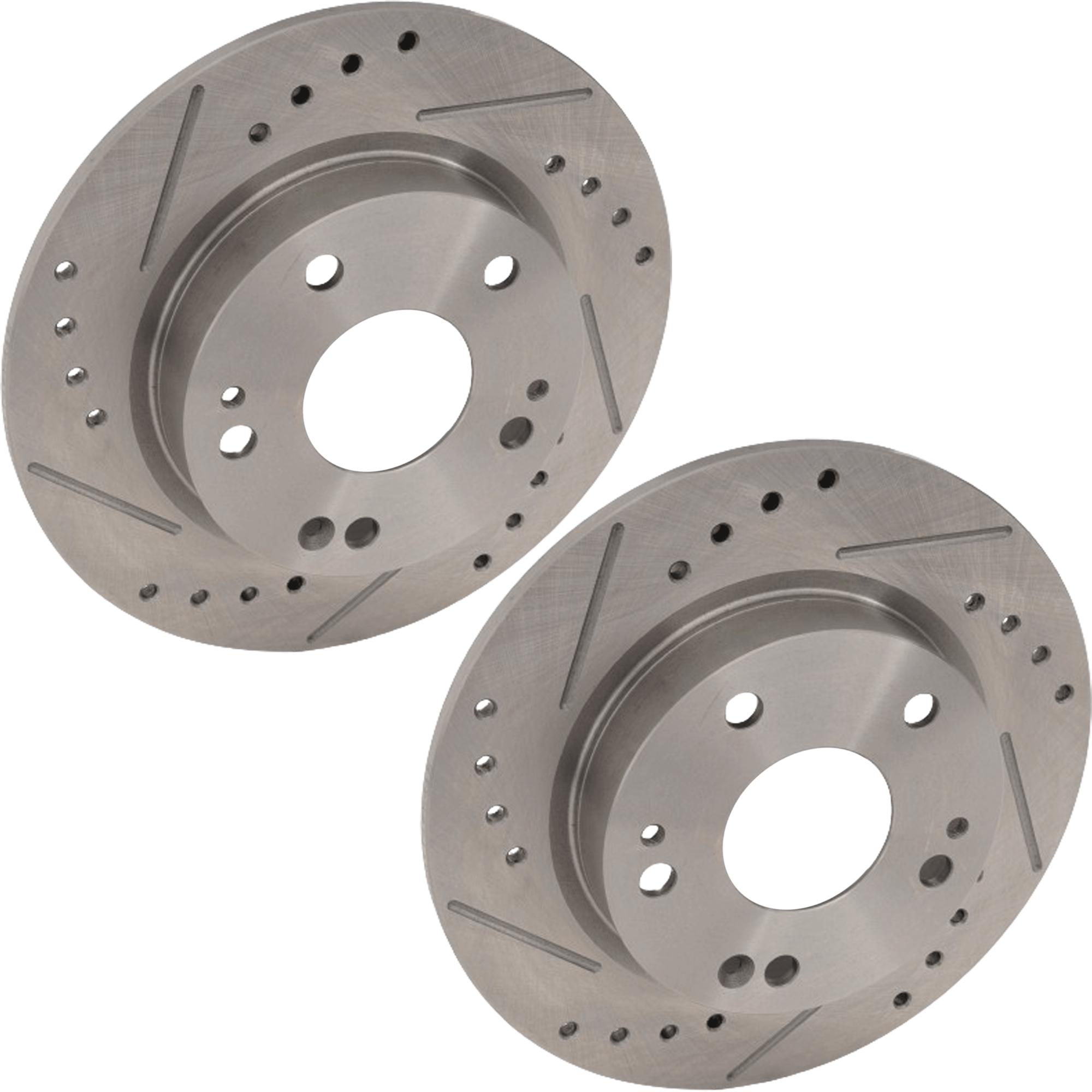AM CIVIC 16-17 REAR BRAKE DISC RH AND LH Cross drilled and Slotted SKU SET JH27110018DRS2 OEM 45706-850458-12140089-60059059