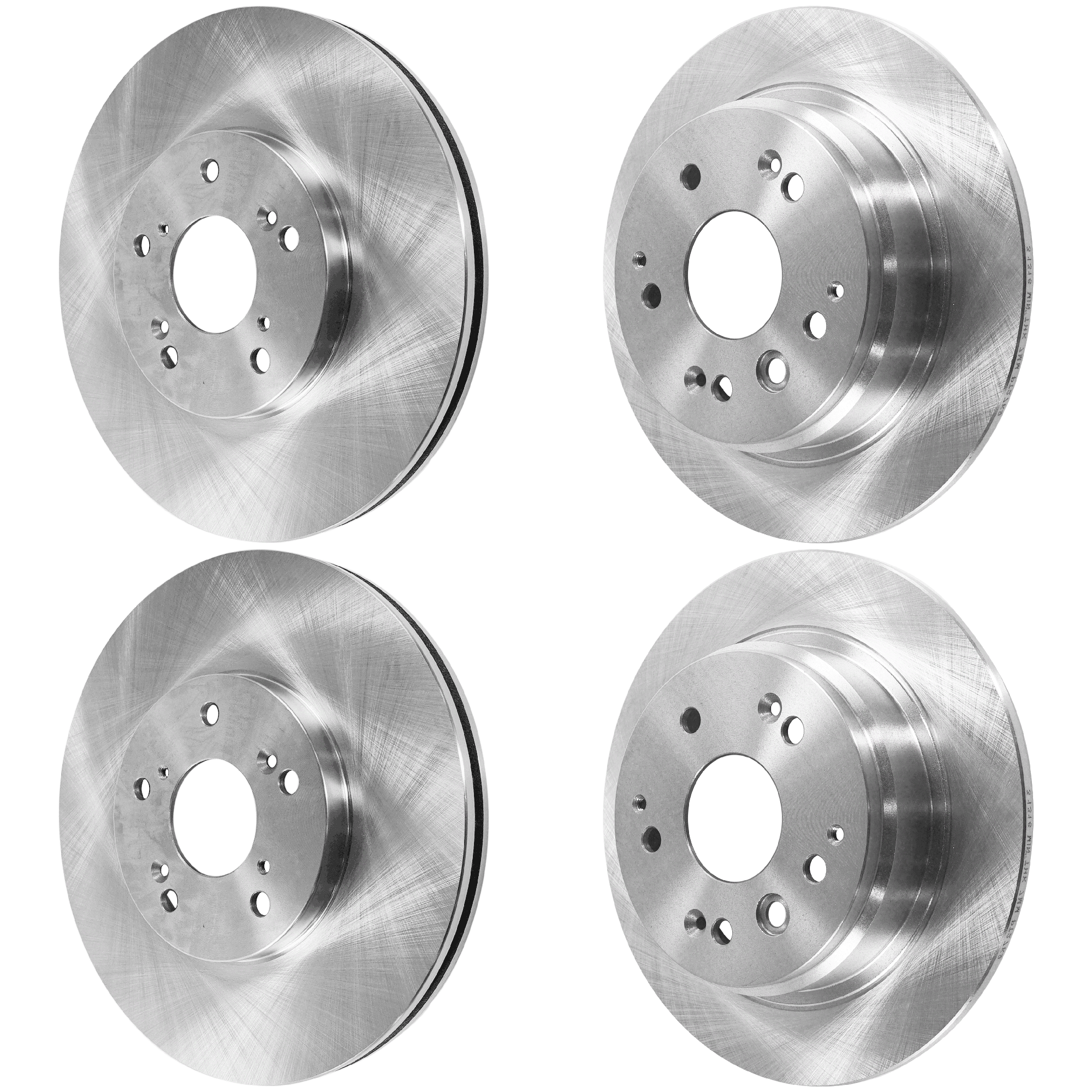 AM TL 04-08 FRONT AND REAR BRAKE DISC 4 Wheel Set SKU SET JH27110052-4 D OEM 42510SCVA00-45251S0X000