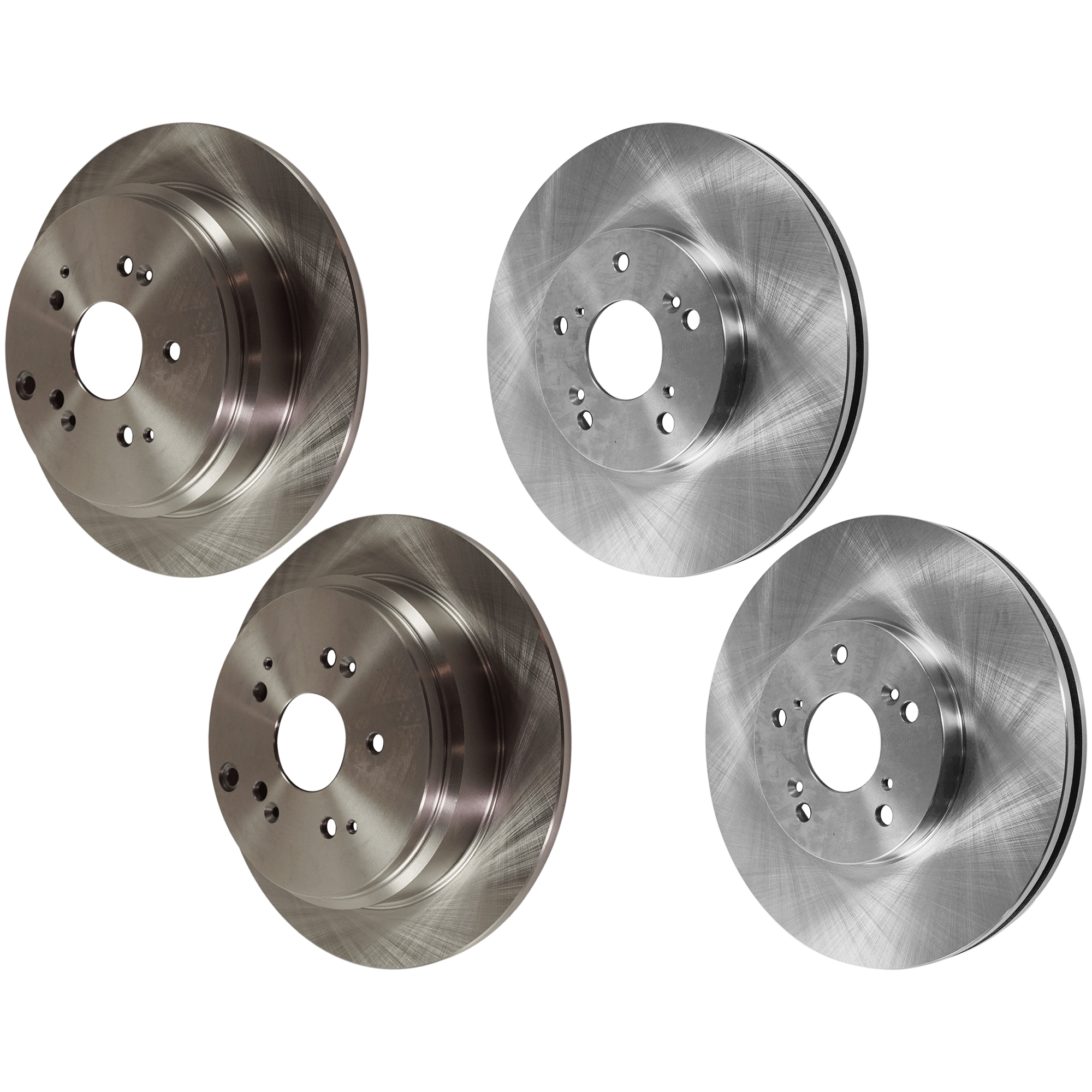 AM ODYSSEY 02-04 FRONT AND REAR BRAKE DISC 4 Wheel Set Plain Surface Front Vented Rear Solid 5 Lugs SKU SET JH27110052-4 G OEM 42510S0XA00-45251S0X000