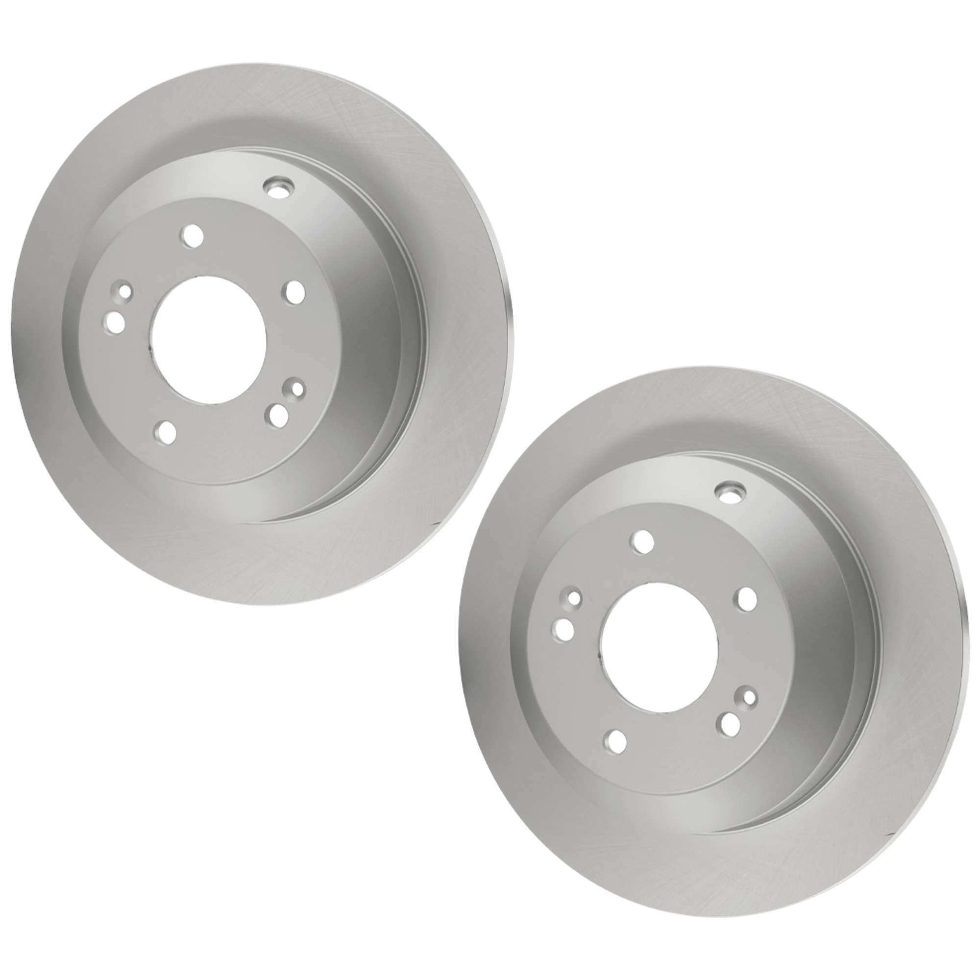 AM SANTA FE 10-19 SEDONA 15-21 REAR BRAKE DISC RH AND LH Plain Surface G Coated Cast Iron Solid 5 Lugs SKU SET JH27110069G 2 OEM 584112P000 PFM