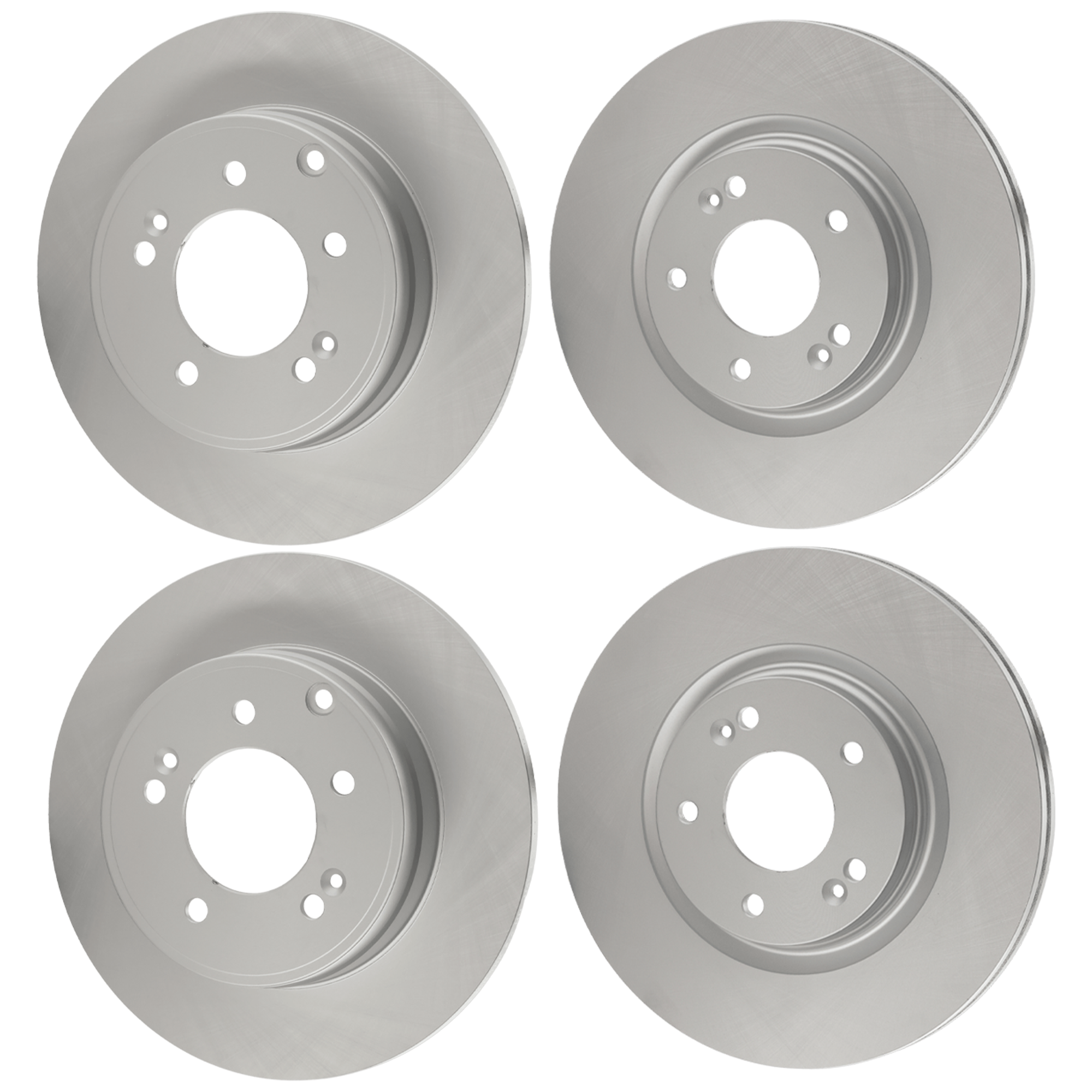 AM OPTIMA 16-20 SONATA 15-19 FRONT AND REAR BRAKE DISC 4 Wheel Set Plain Surface Vented Front Solid Rear 5 Lugs SKU SET JH27110072G 4 B OEM 51712C2000 PFM 584110A100 PFM