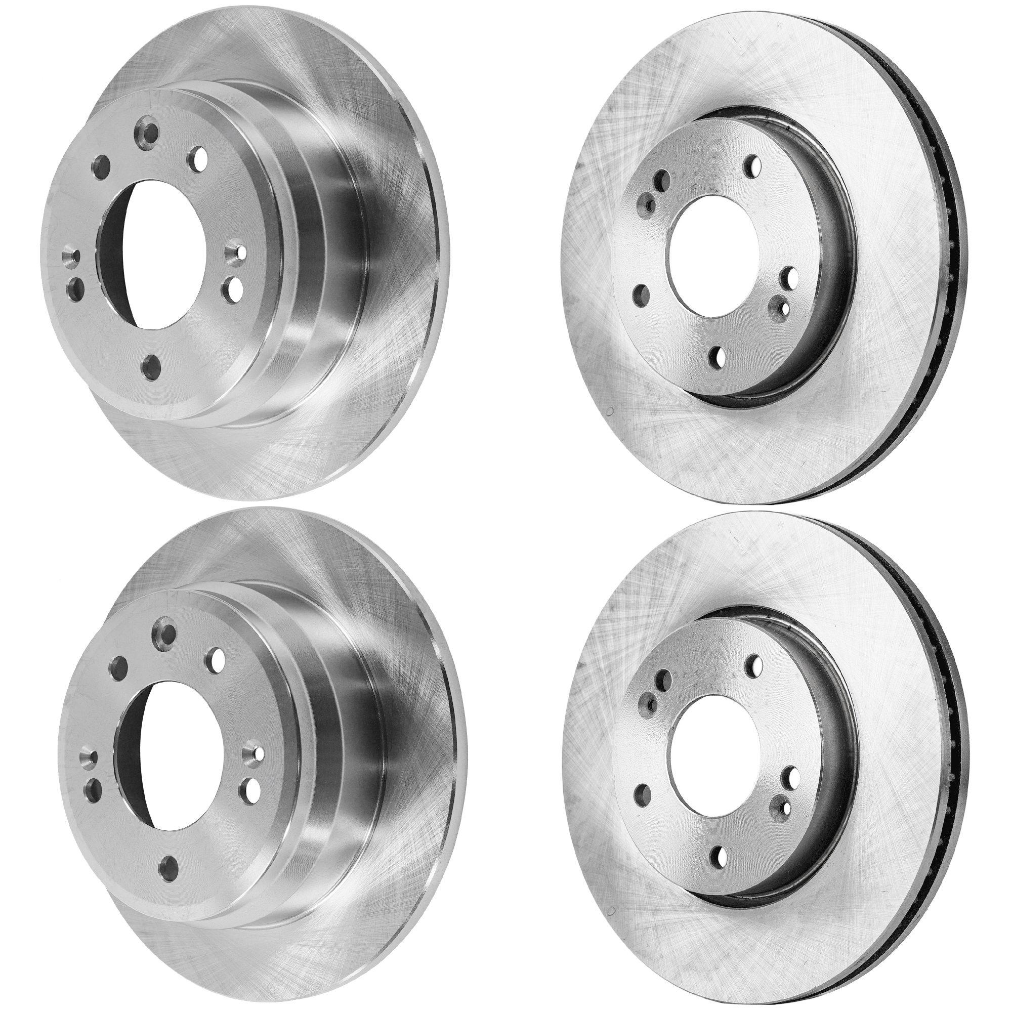 AM ELANTRA 09-12 SPORTAGE 11-11 FRONT AND REAR BRAKE DISC 4 Wheel Set SKU SET JH27110074-4 E OEM 517122C000-517121F000-517121F3
