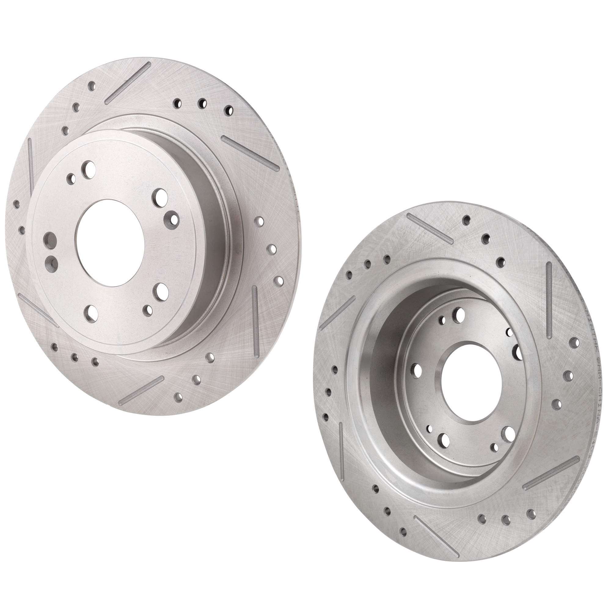 AM TIBURON 03-08 SOUL 12-13 FRONT BRAKE DISC Drilled and Slotted SKU SET JH27110074DRS2 OEM 25930-31337-31423-145504-88008
