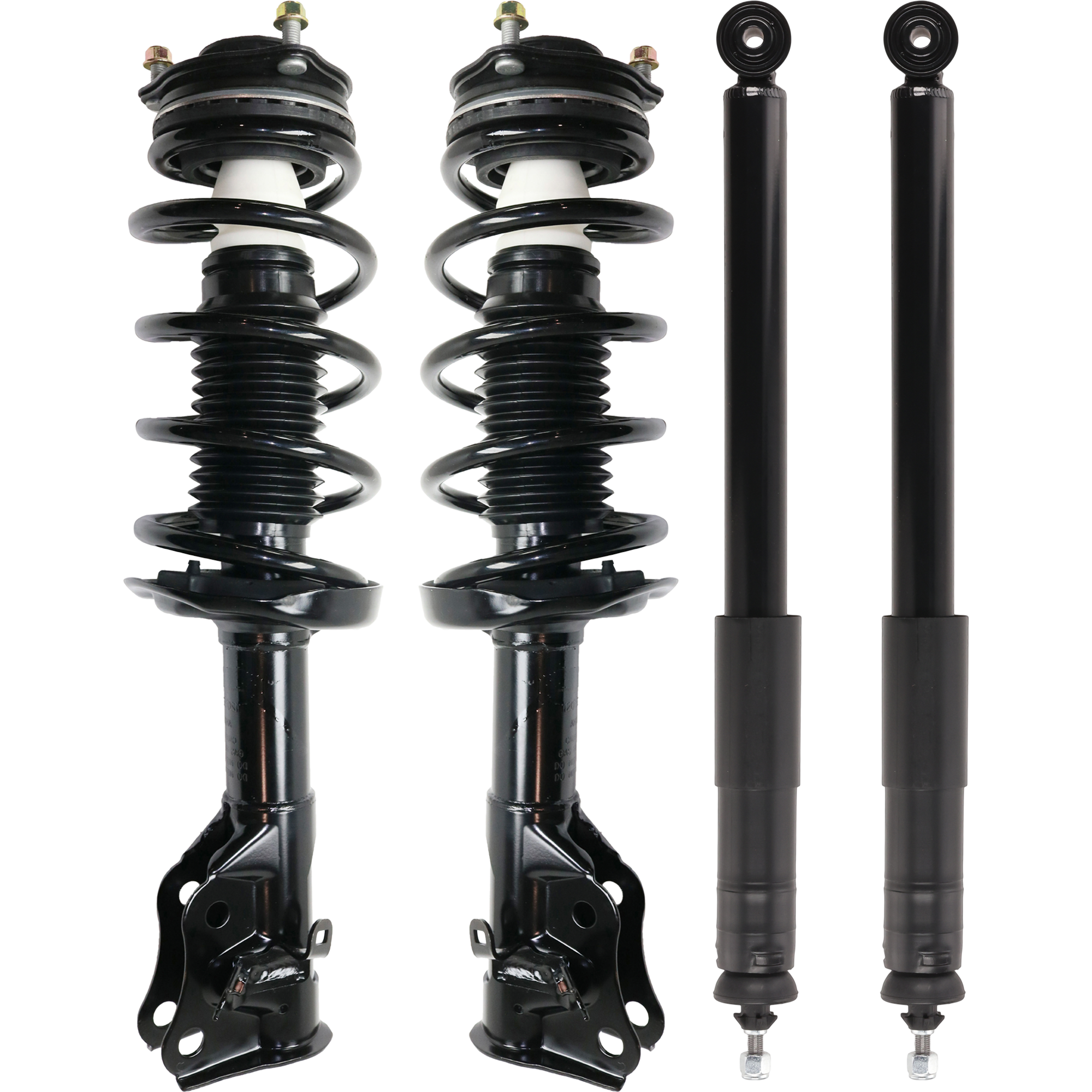 AM CIVIC 06-11 FRONT AND REAR SHOCK AND FULLY LOADED STRUT RH AND LH Gas Charged Twin tube Set of 4 SKU SET JH28050003-4 OEM 51601SVAA07-51602SVAA15-52610S