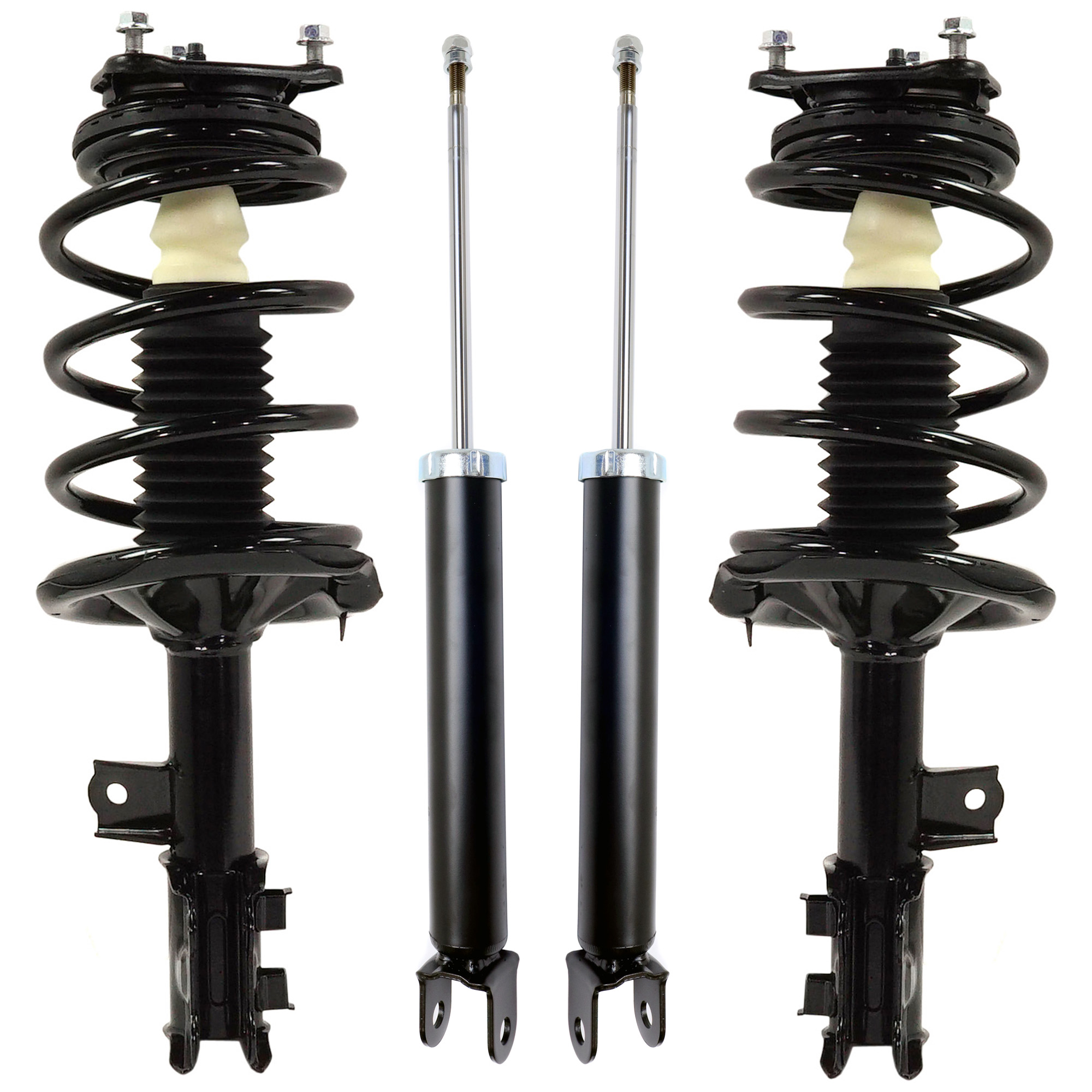 AM ELANTRA 07-10 FRONT AND REAR SHOCK AND FULLY LOADED STRUT RH AND LH Gas Charged Twin tube Set of 4 SKU SET JH28050013-4 OEM 172305-182305-837002-882352-50