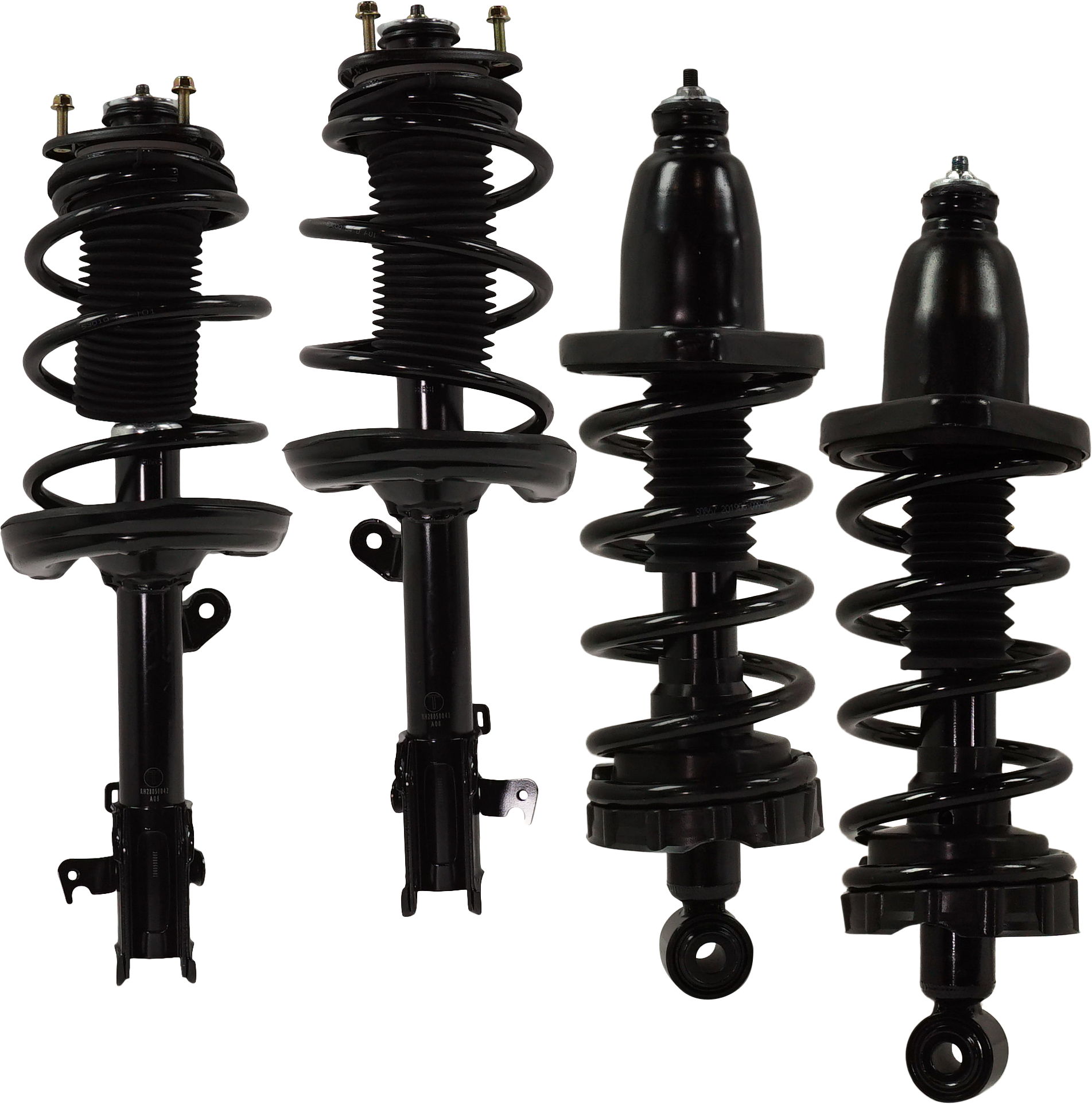 AM RIDGELINE 06-14 FRONT AND REAR FULLY LOADED STRUT RH AND LH Gas Charged Twin tube Set of 4 SKU SET JH28050041-4 A OEM 51601SJCA06-51602SJCA06 G57414