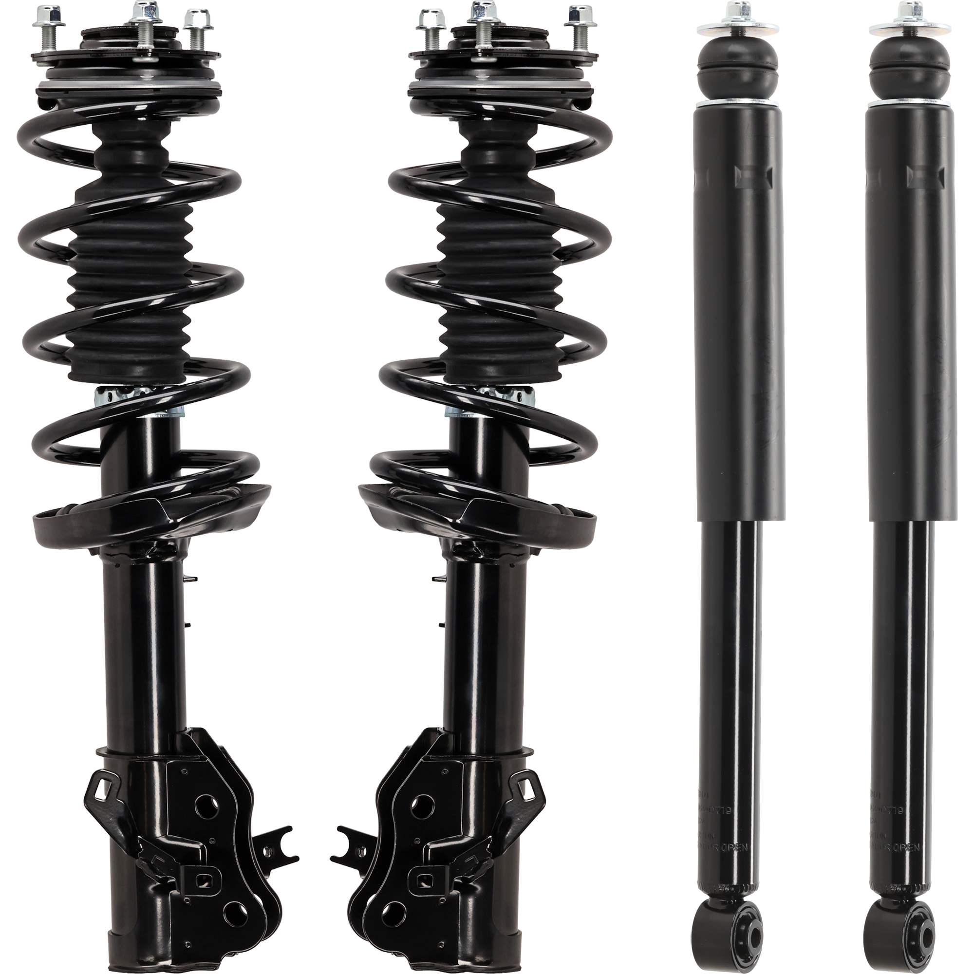 AM CIVIC 13-15 FRONT AND REAR SHOCK AND FULLY LOADED STRUT RH AND LH Sedan Set of 4 SKU SET JH28050043-4 OEM 1333454L SR4268 LS5391181L 516