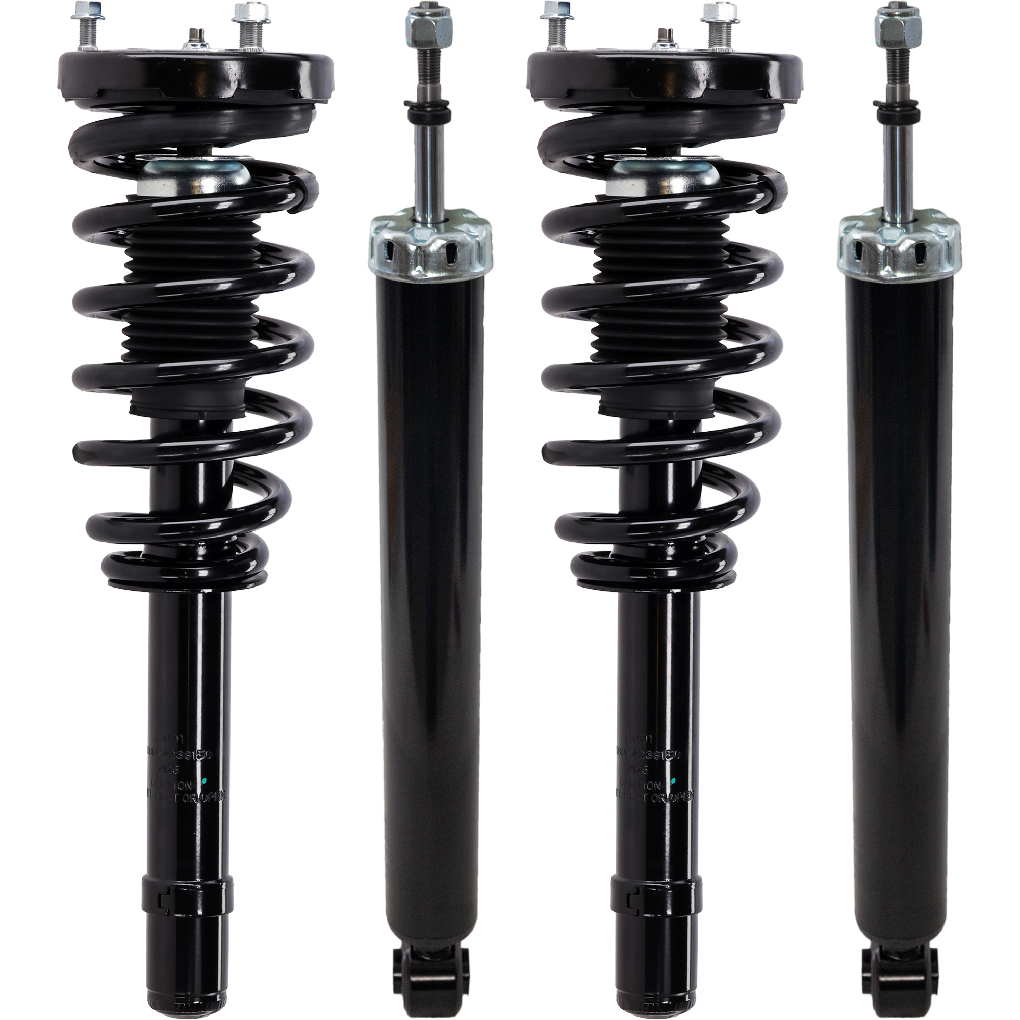 AM AZERA 06-11 SONATA 06-10 FRONT AND REAR SHOCK AND FULLY LOADED STRUT RH AND LH Gas Charged Twin tube Set of 4 SKU SET JH280556-4 OEM 546113K051-553113K051-553113K0