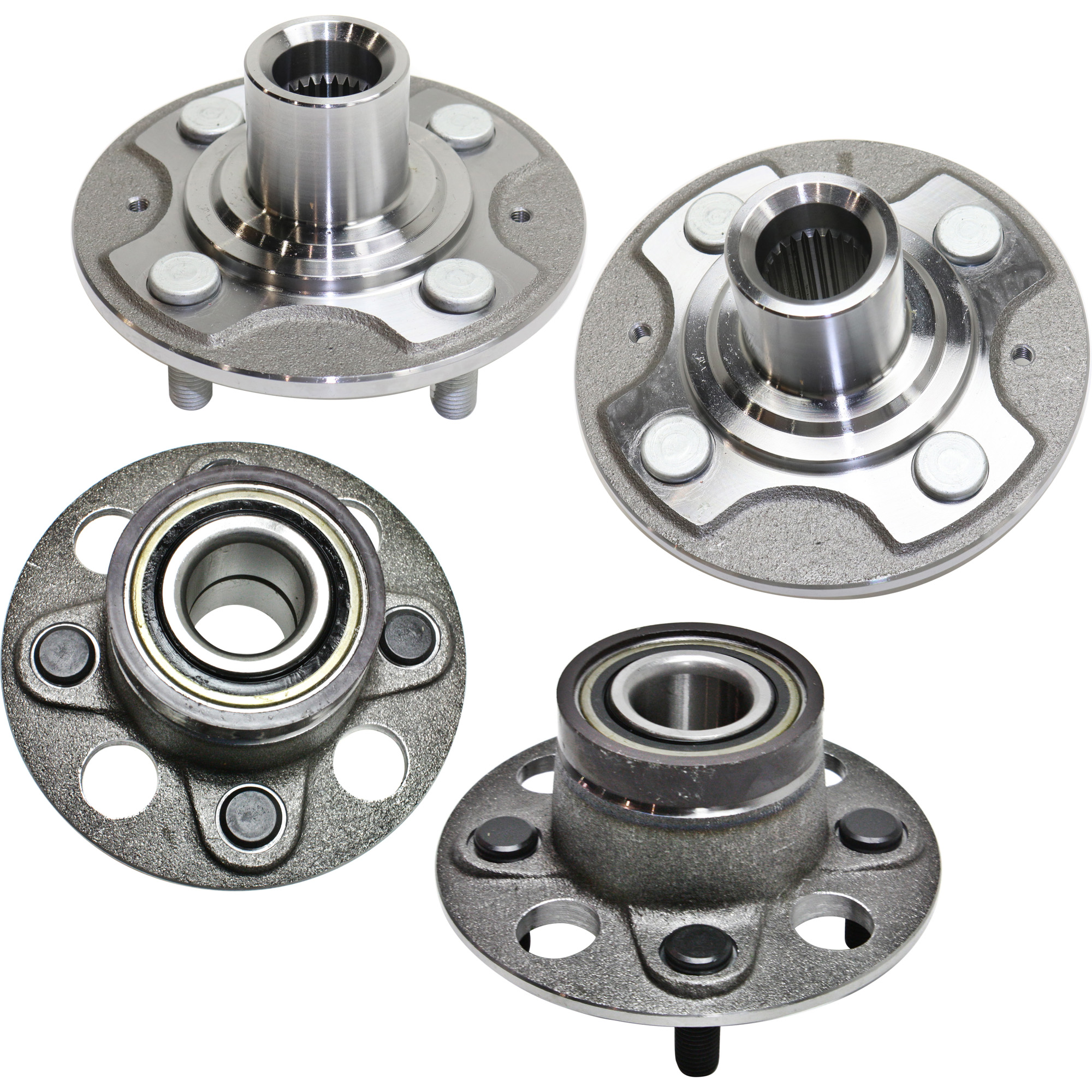 AM FIT 09-13 FRONT AND REAR HUB ASSEMBLY RH AND LH 4 Studs Front Wheel Drive SKU SET JH283701-4 B OEM 44600S5DA00-512323-516252-7123