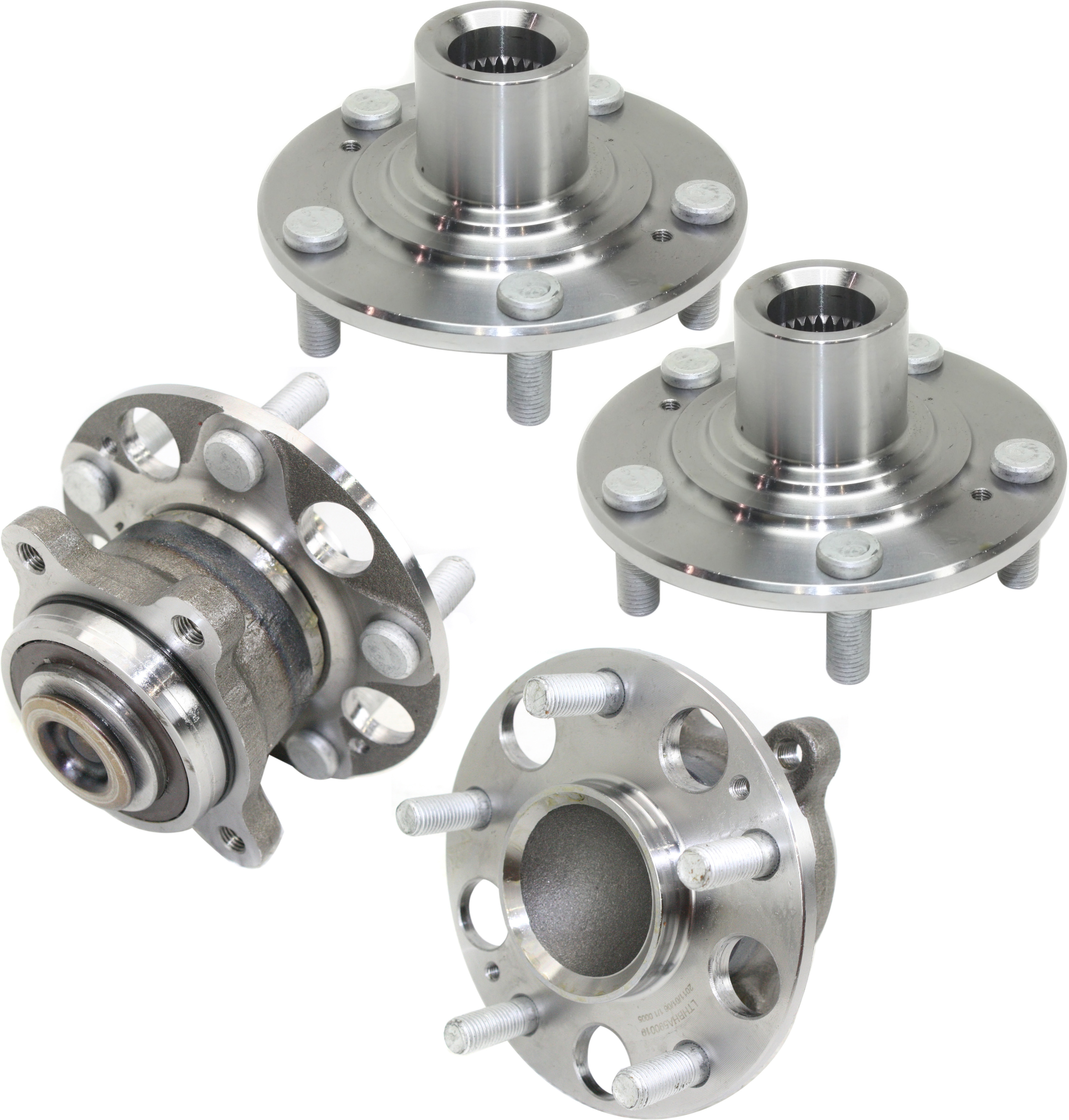 AM ACCORD 05-07 TSX 04-08 FRONT AND REAR HUB ASSEMBLY RH AND LH Set of 4-5 Studs 5 x 4.5 in. Bolt Pattern SKU SET JH283720-4 A OEM 42200SEA951-44600SDAA10