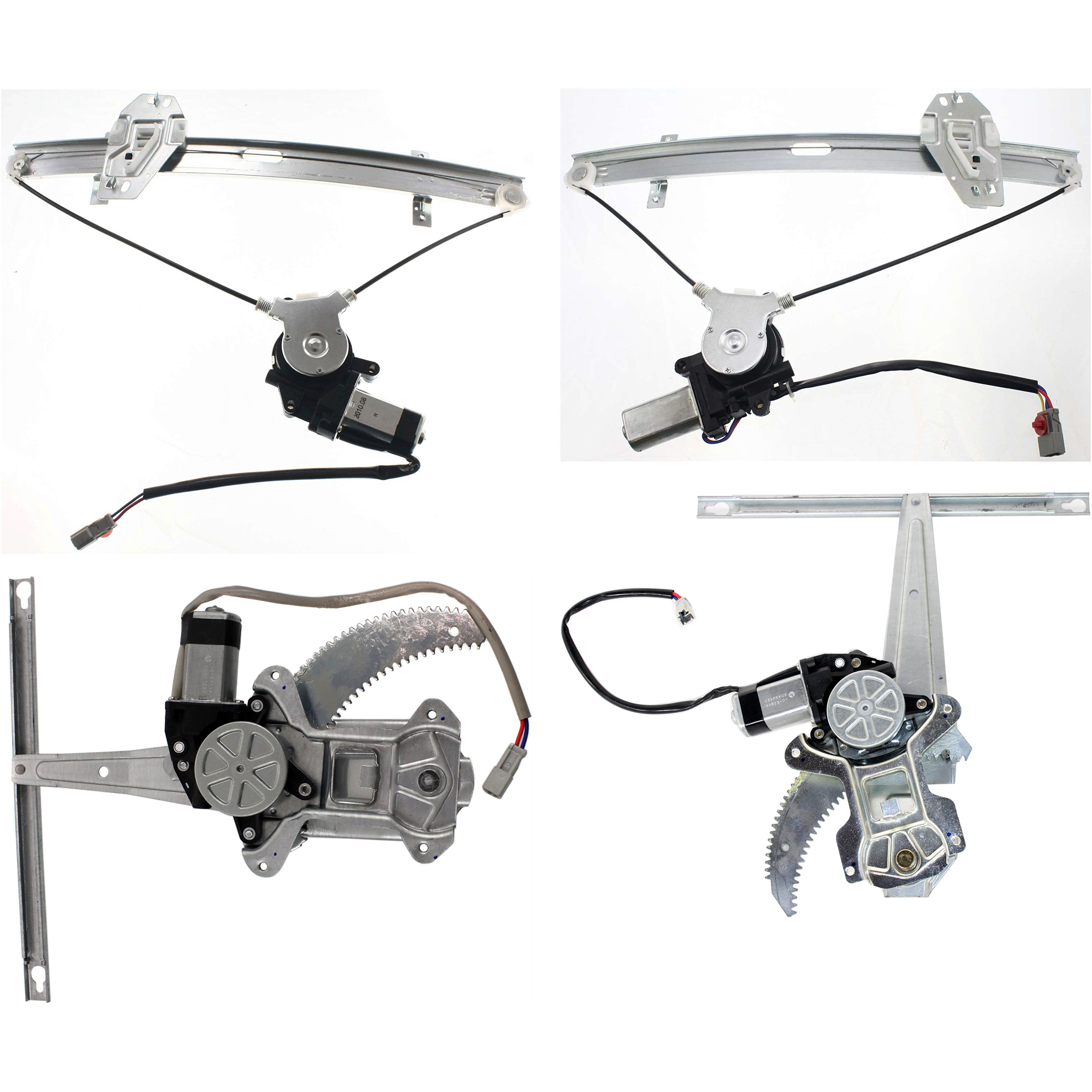 AM ACCORD 98-02 FRONT AND REAR WINDOW REGULATOR RH AND LH Power w Motor Sedan SKU SET JH462907-4 Partslink HO1350106 HO1351106 HO1550102 HO1551102 OEM 72210S84A03-72250S84A03-72711S
