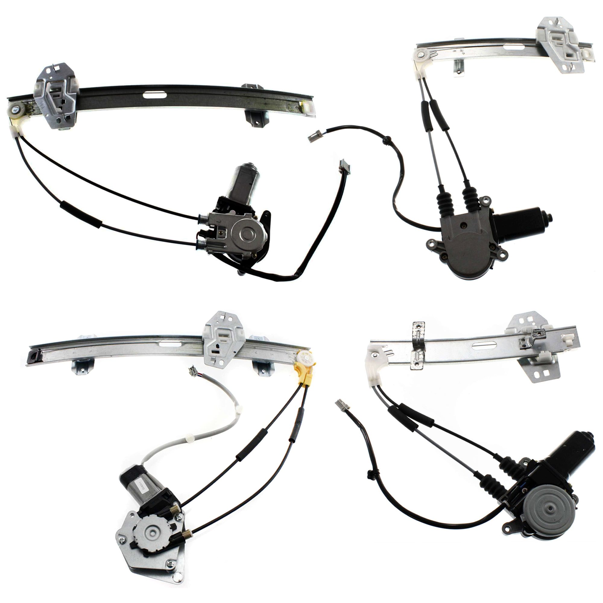 AM ACCORD 94-97 FRONT AND REAR WINDOW REGULATOR RH AND LH Power w Motor SKU SET JH462911-4 Partslink HO1350101 HO1351101 HO1550109 HO1551109 OEM 72210SV4A01-72250SV4A01-72710S