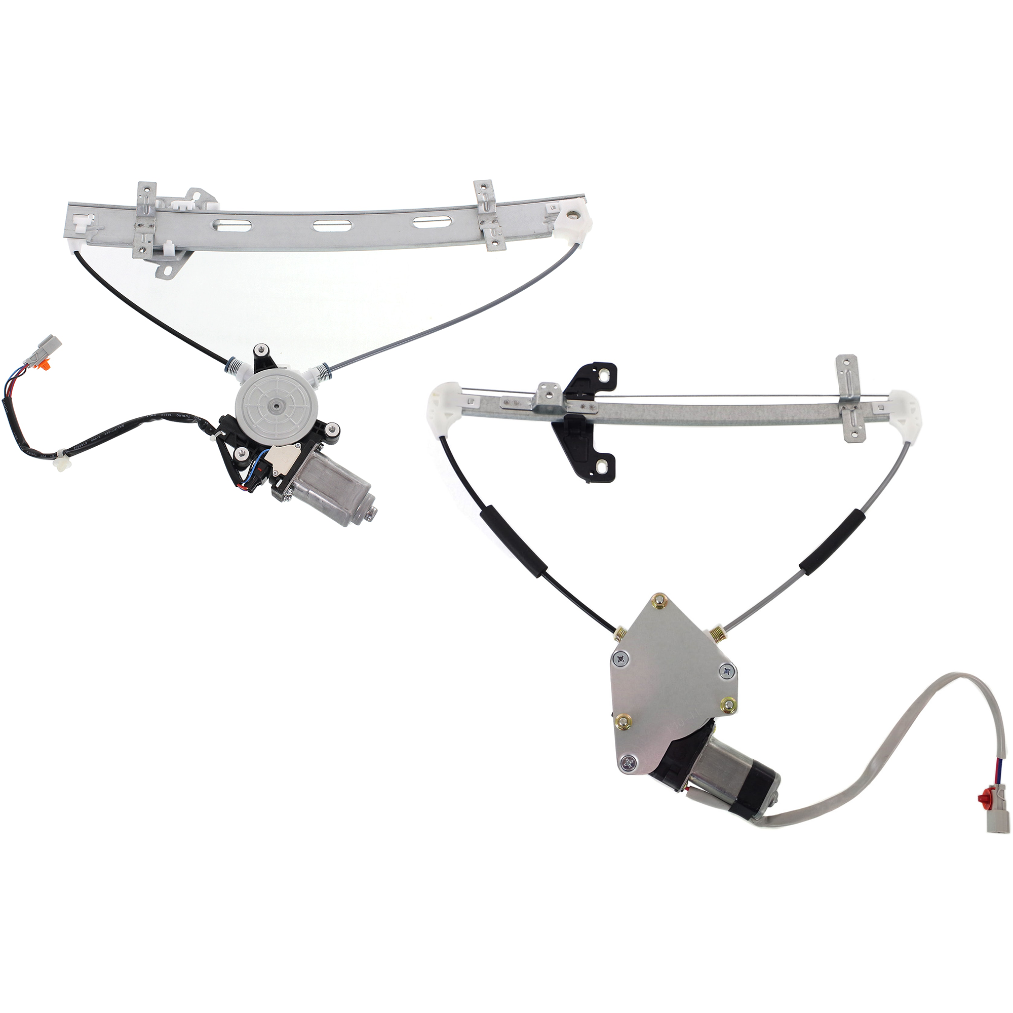 AM CIVIC 01-05 EL 01-01 FRONT AND REAR WINDOW REGULATOR LH Power w Motor Sedan SKU SET JH462916-2L Partslink HO1350108 HO1550103 OEM 72250S5DA06-72750S5DA05