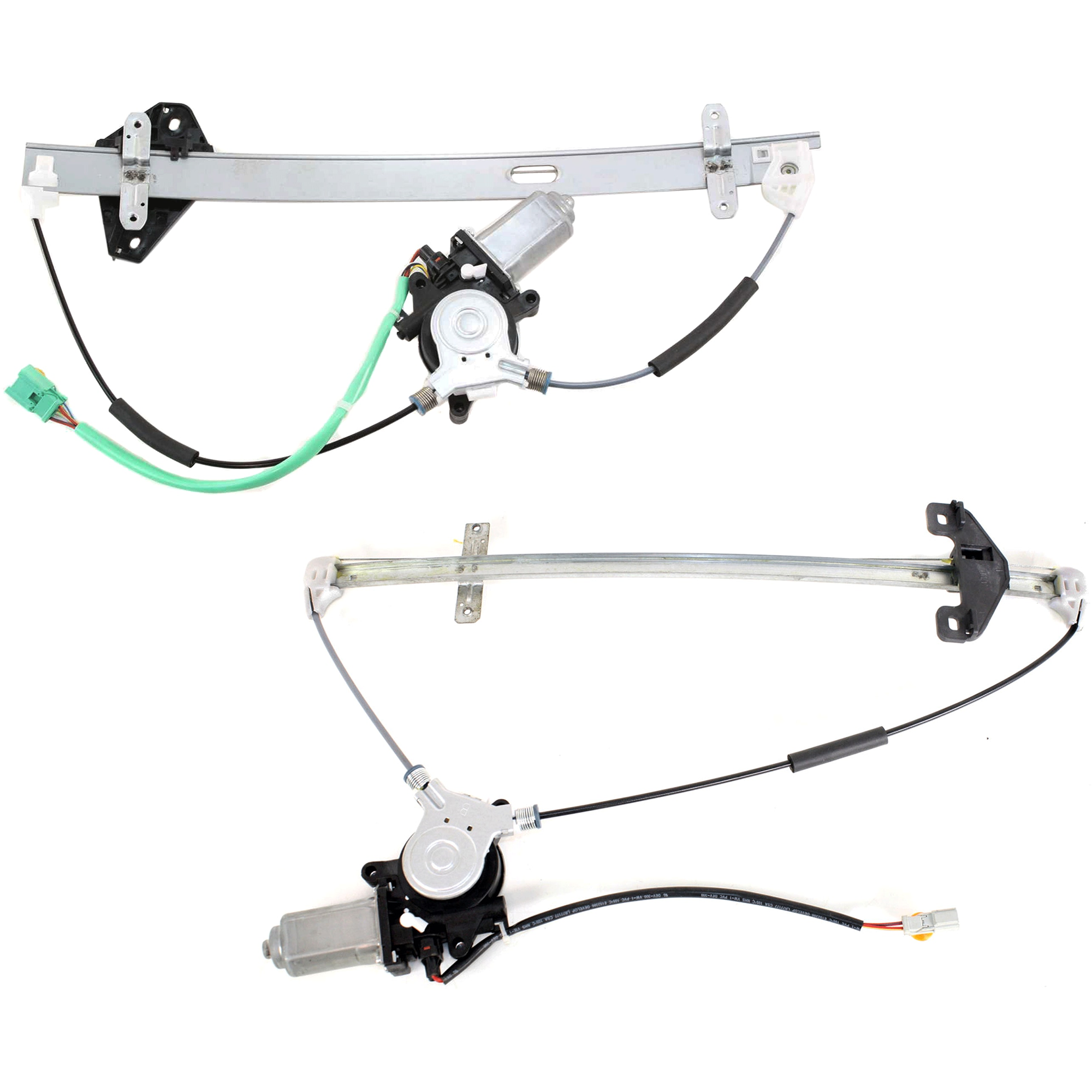 AM CR V 02-06 FRONT AND REAR WINDOW REGULATOR LH Power w Motor SKU SET JH462926-2L Partslink HO1350111 HO1550108 OEM 72250S9AA03-72750S9A013