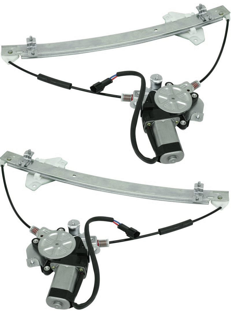 AM ELANTRA 96-00 FRONT WINDOW REGULATOR RH AND LH Power w Motor Base GL GLS Models SKU SET JH462931 Partslink HY1350132 HY1351132 OEM 8240329012 PFM 8240429012 PFM