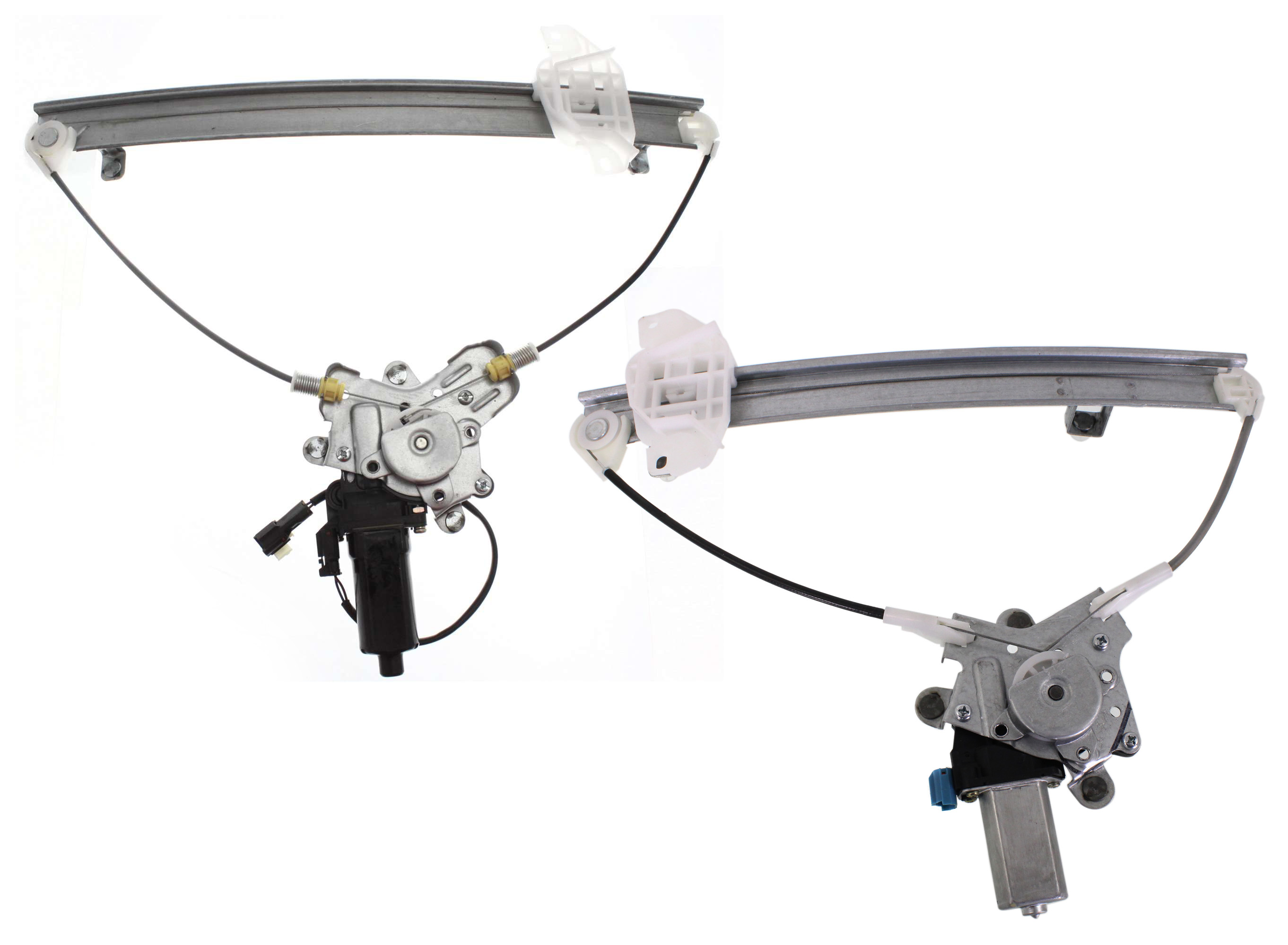 AM ELANTRA 96-00 FRONT AND REAR WINDOW REGULATOR LH Power w Motor SKU SET JH462932-2L Partslink HY1350132 HY1550122 OEM 8240329012 PFM 8340329011 PFM